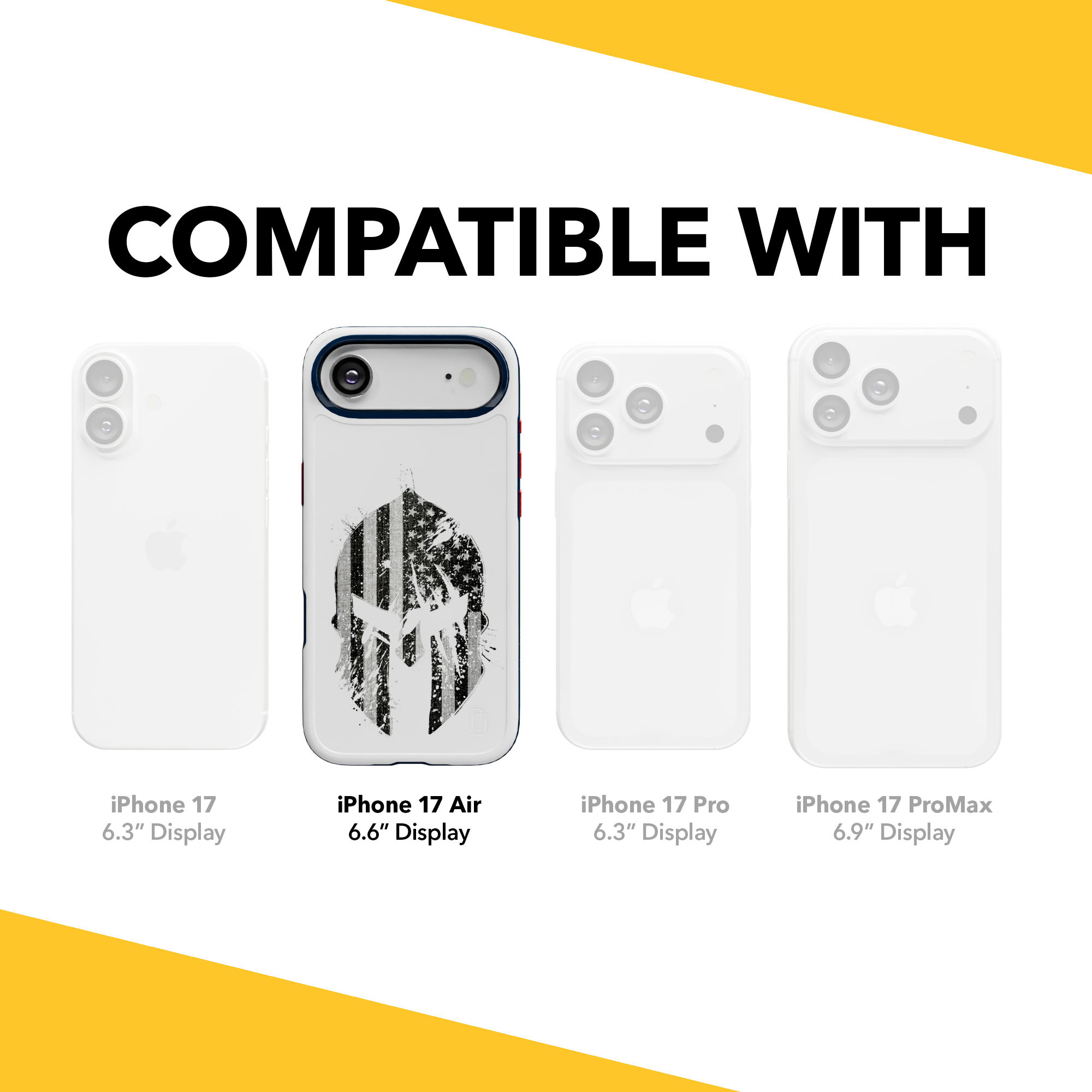 Patriot Collection - Spartan Warrior for iPhone 17 Series Spartan Warror / iPhone Air / White