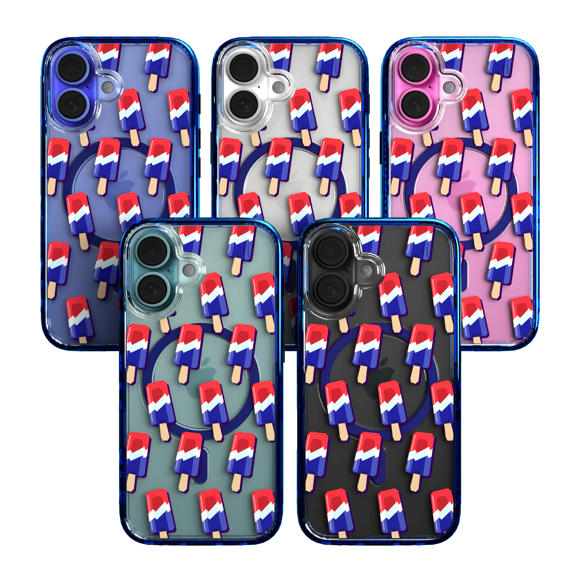 iPhone 16 Series | MagSafe | Summer Vibes Case Collection | Patriot Popsicle Patriot Popsicle / iPhone 16 / Blue
