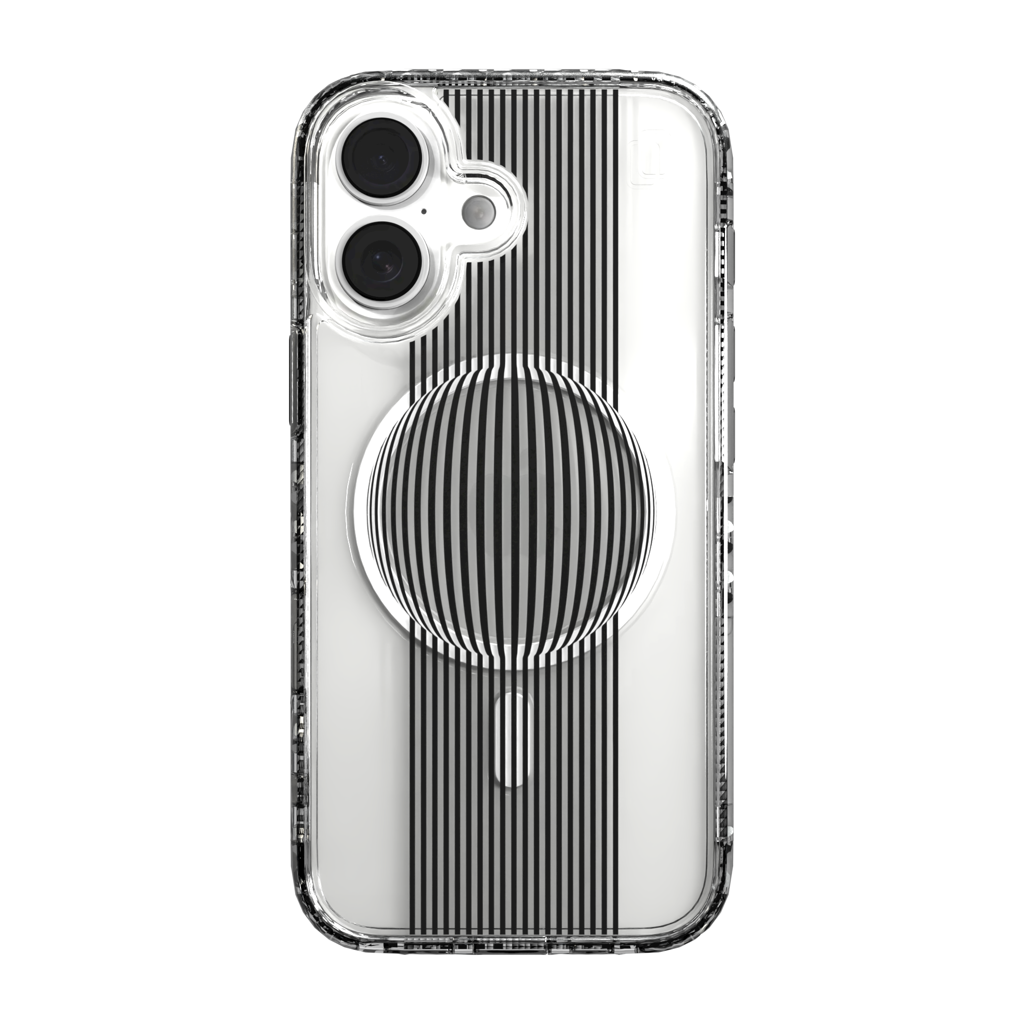 iPhone 16 Series | MagSafe | Monochromatic Case Designs | Gravity Sphere Gravity / iPhone 16 / Clear