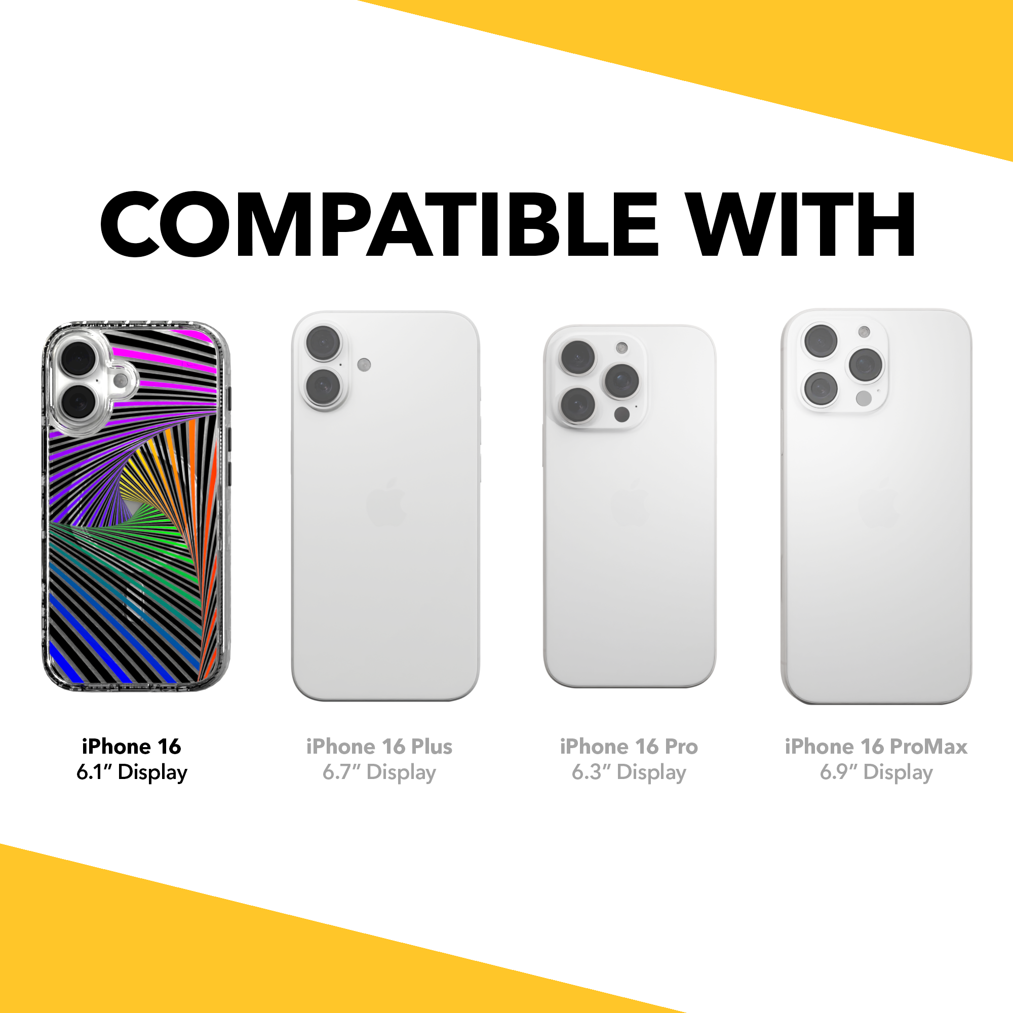 iPhone 16 Series | MagSafe | Monochromatic Case Designs | Prism Prsima / iPhone 16 / Clear