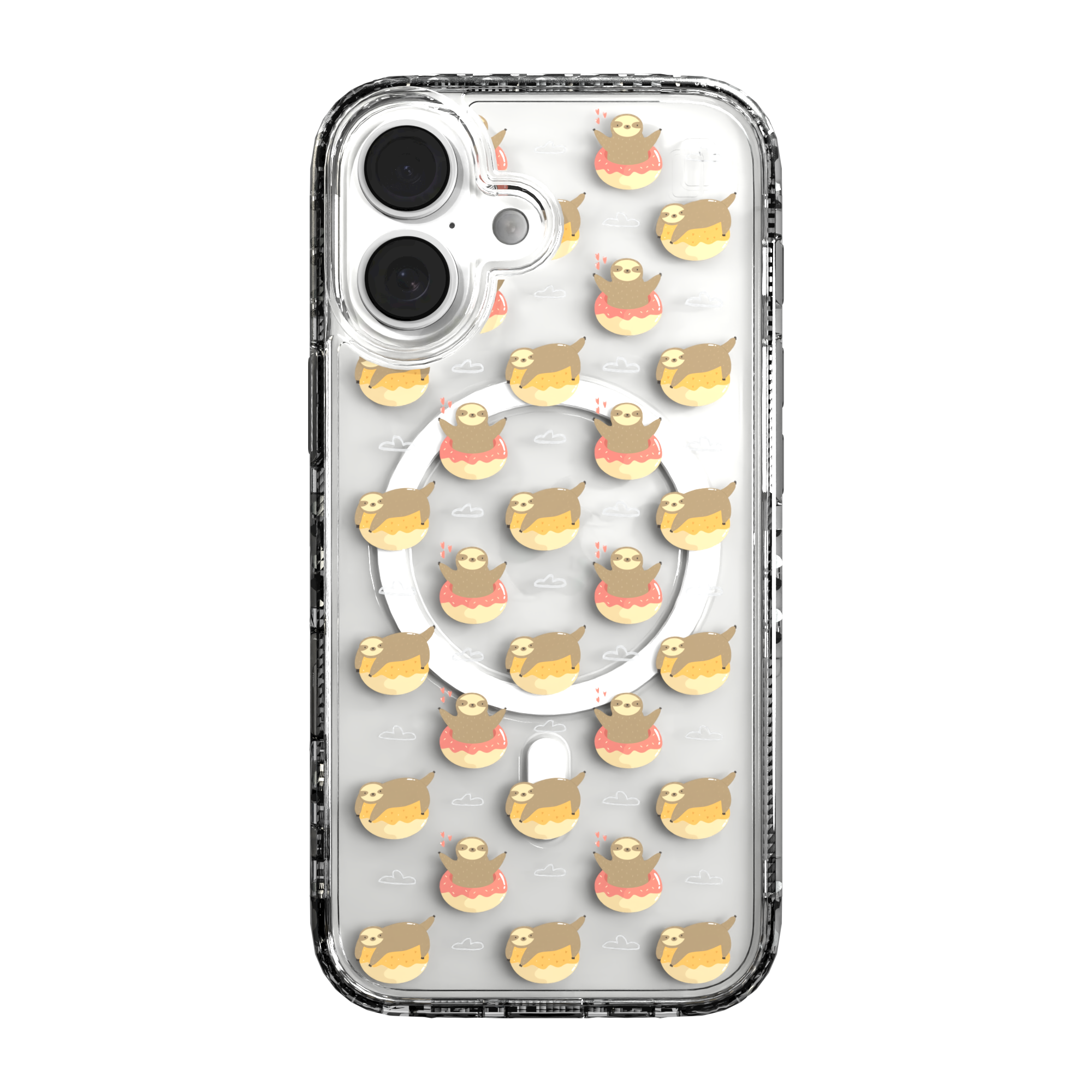 iPhone 16 Series | MagSafe | Sloth Case Collection | Dreamy Sloth Dreamy Sloth / iPhone 16 / Clear