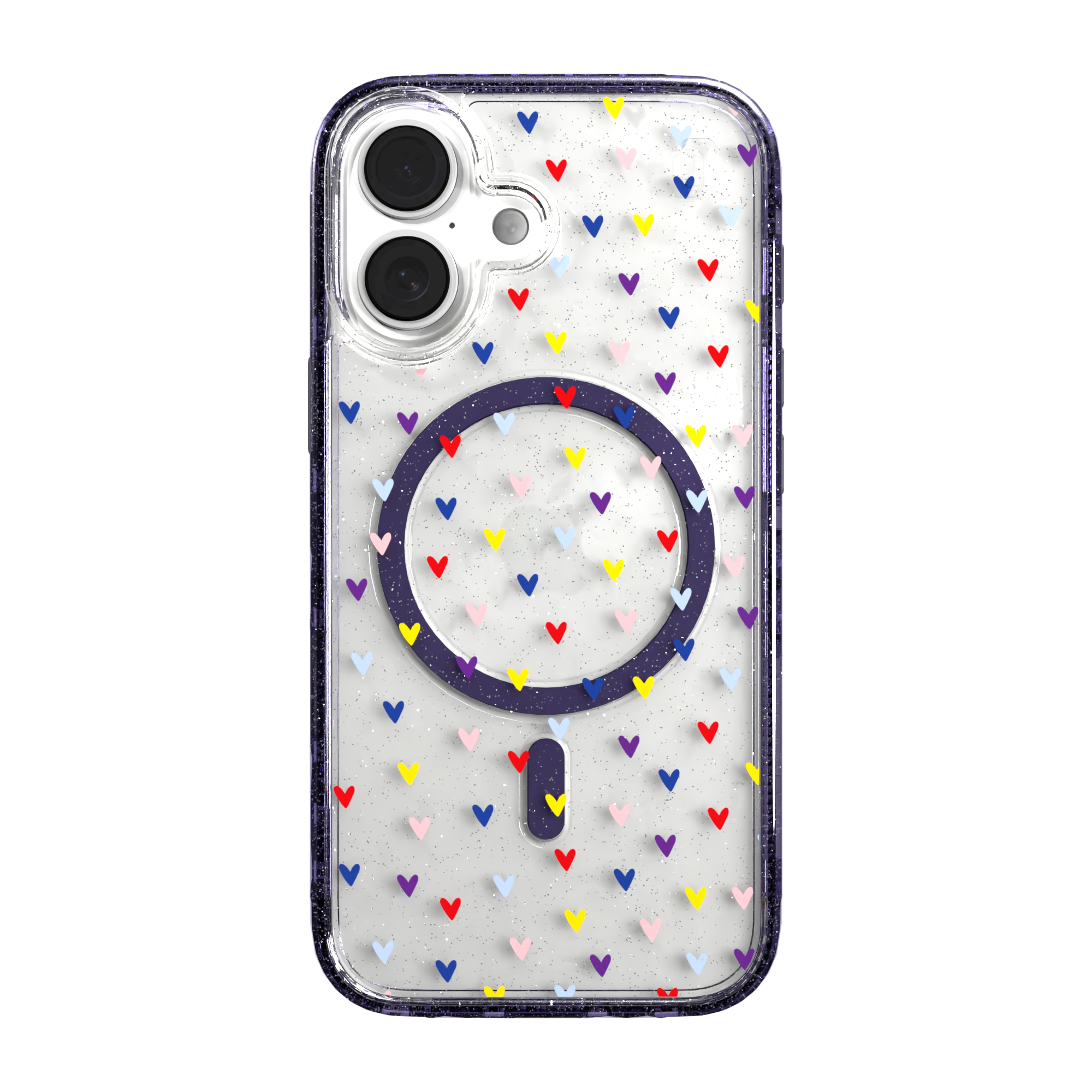 iPhone 16 Series | MagSafe | Heart Collection | Adoring Amore Adoring Amore / iPhone 16 / Lilac Sparkle
