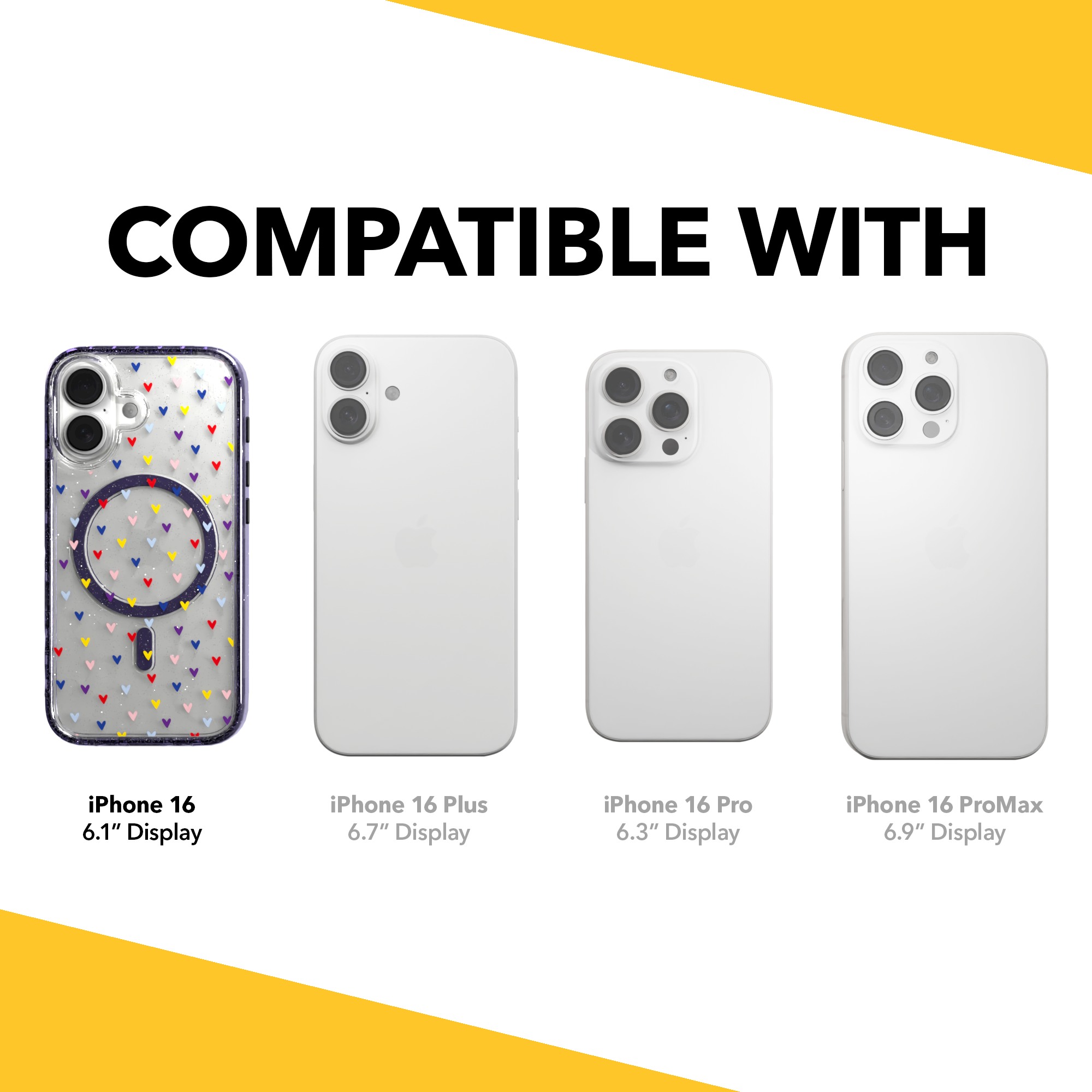 iPhone 16 Series | MagSafe | Heart Collection | Adoring Amore Adoring Amore / iPhone 16 / Lilac Sparkle