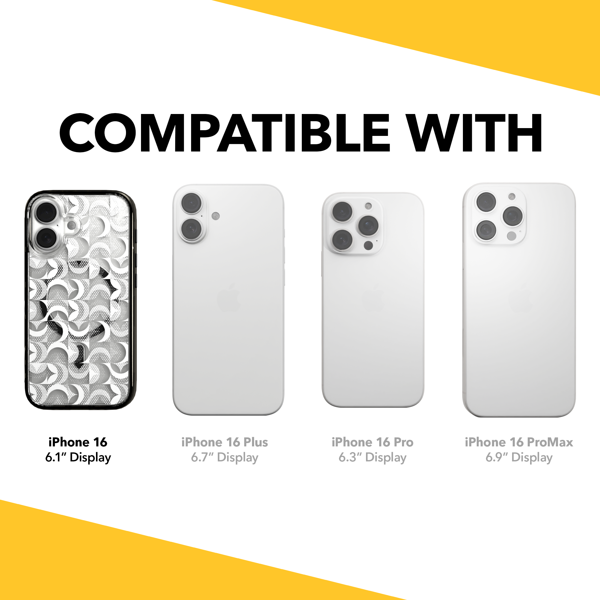 iPhone 16 Series | MagSafe | Abstract Art Case | Retro White Swirls Retro White / iPhone 16 / Black
