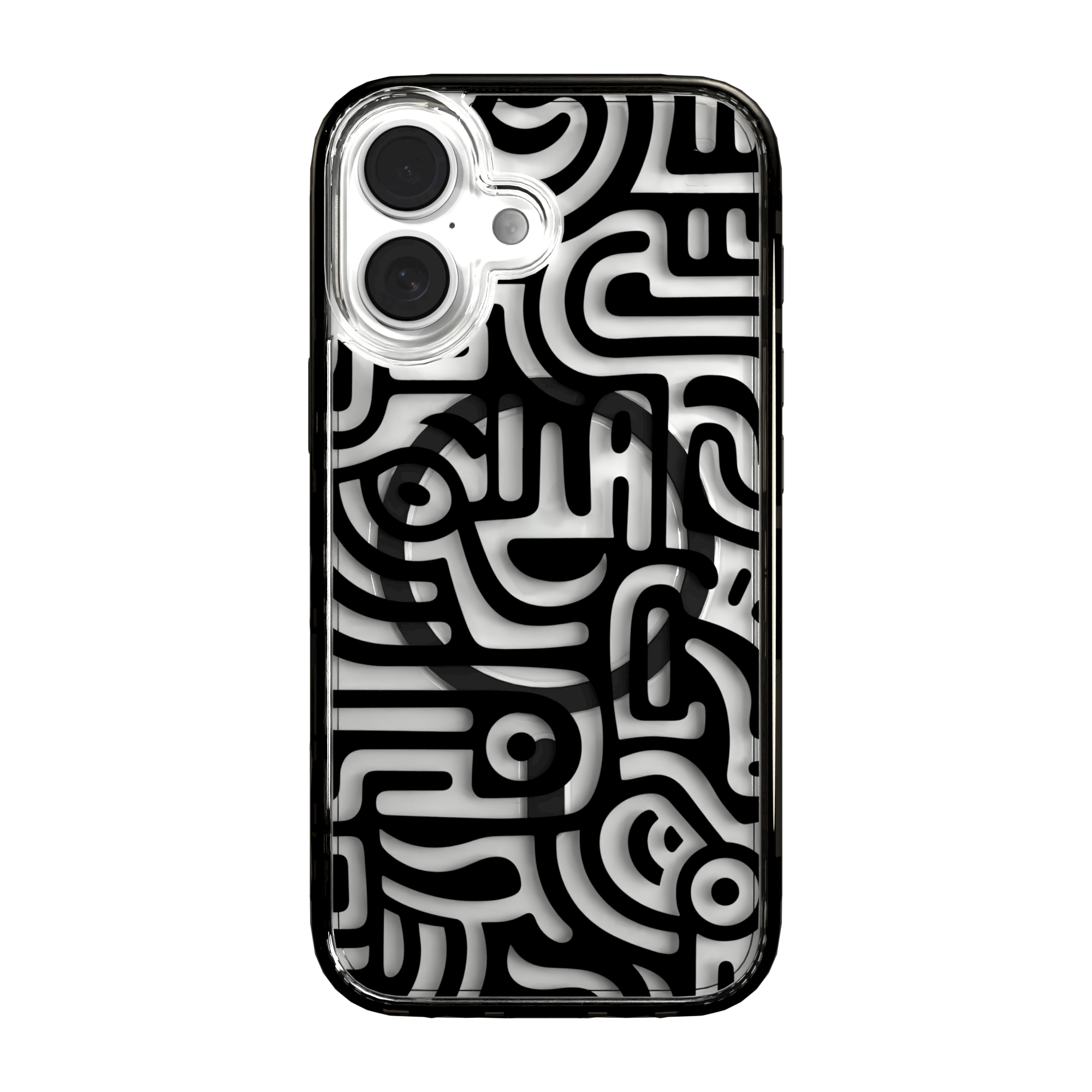 iPhone 16 Series | MagSafe | Monochromatic Case Designs | Glyphs Glyphs / iPhone 16 / Black