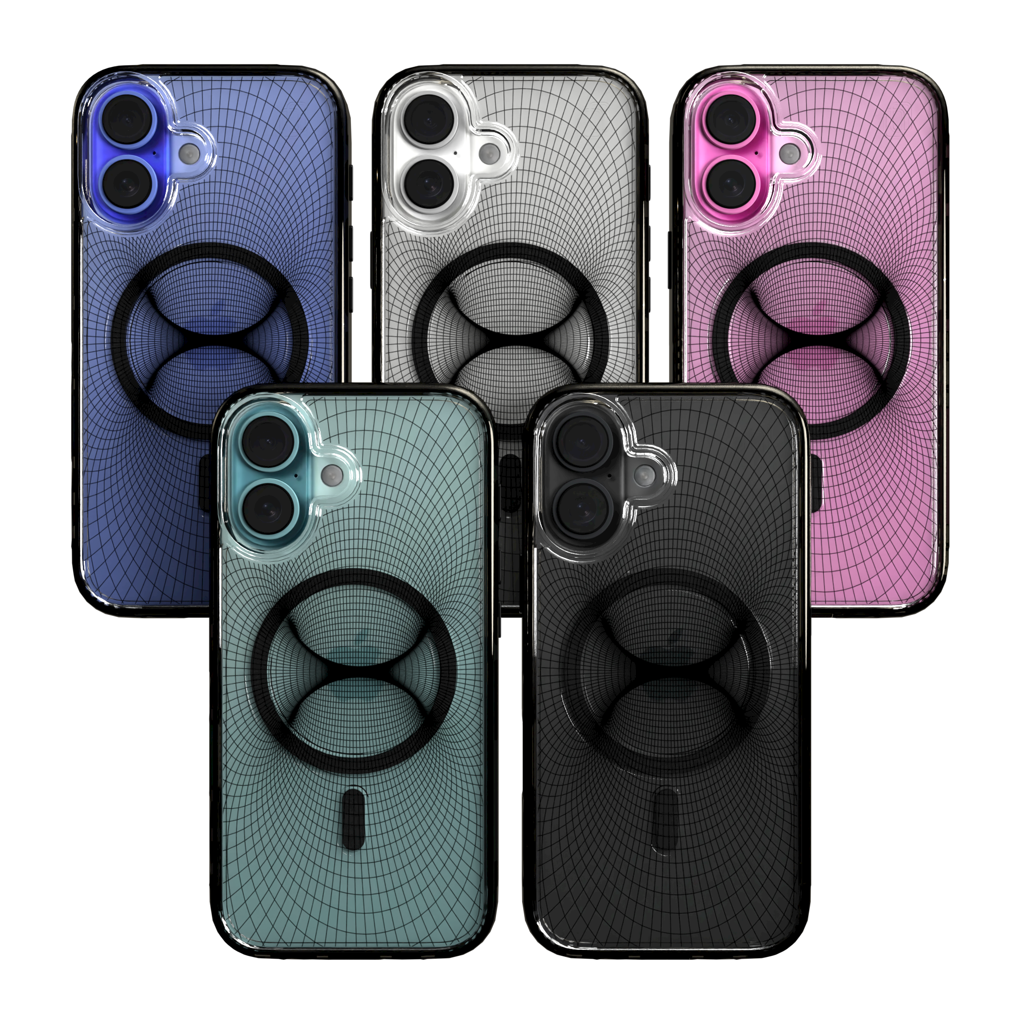 iPhone 16 Series | MagSafe | Monochromatic Case Designs | Symmetry Symmetry / iPhone 16 / Black