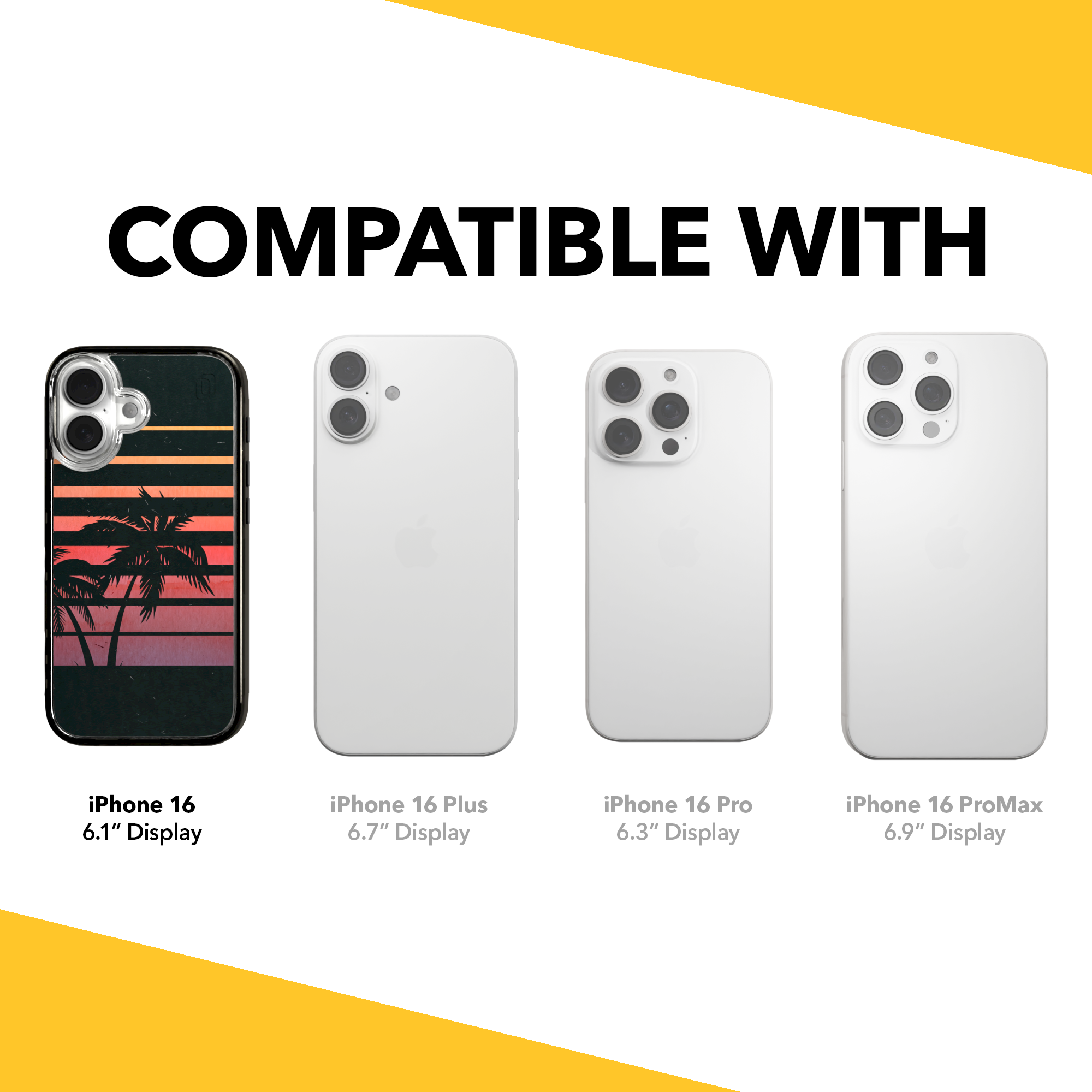 iPhone 16 Series | MagSafe | Summer Vibes Case Collection | Beach Sunset Beach Sunset / iPhone 16 / Black