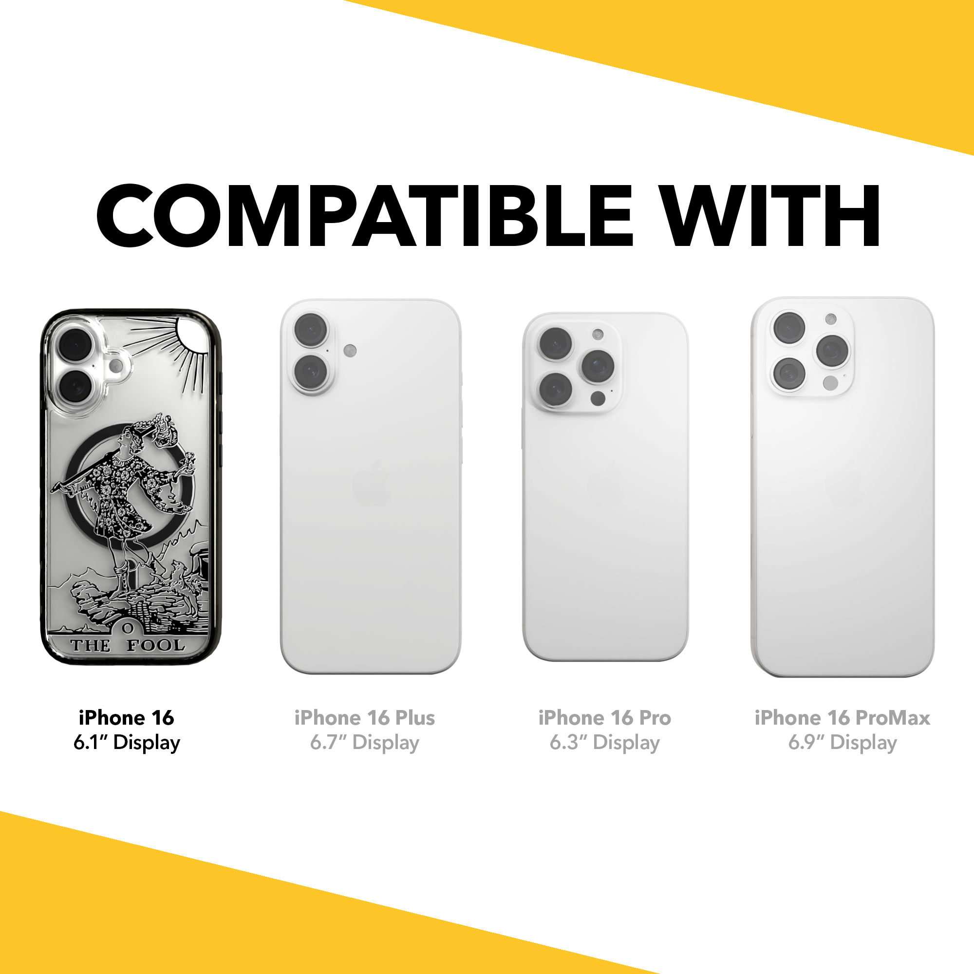 iPhone 16 Series | MagSafe | Tarot Collection | The Fool The Fool - Line / iPhone 16 / Black