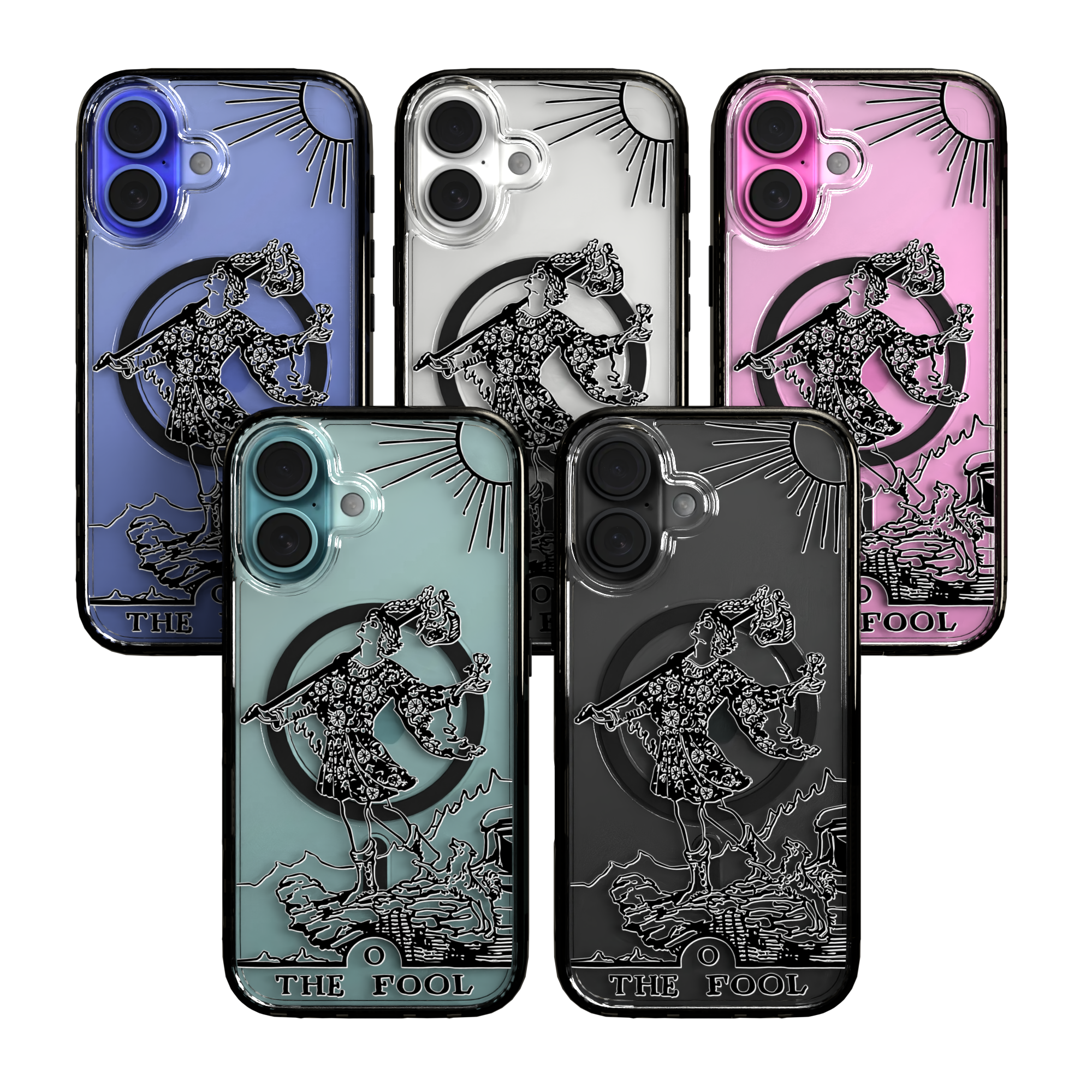 iPhone 16 Series | MagSafe | Tarot Collection | The Fool The Fool - Line / iPhone 16 / Black
