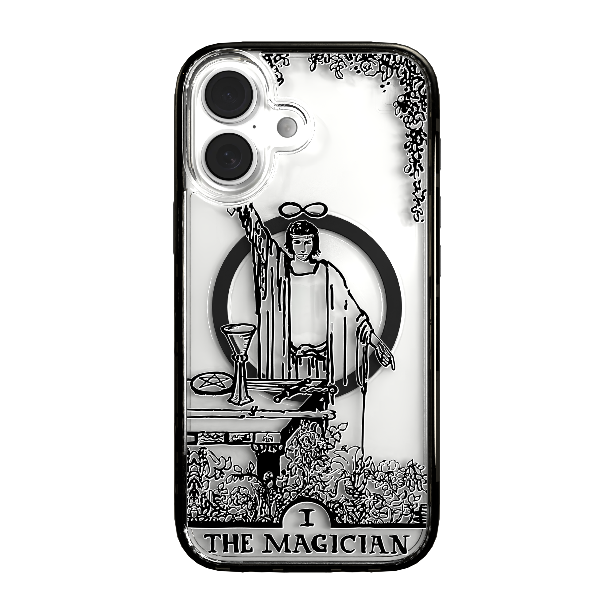 iPhone 16 Series | MagSafe | Tarot Collection | The Magician The Magician - Line / iPhone 16 / Black
