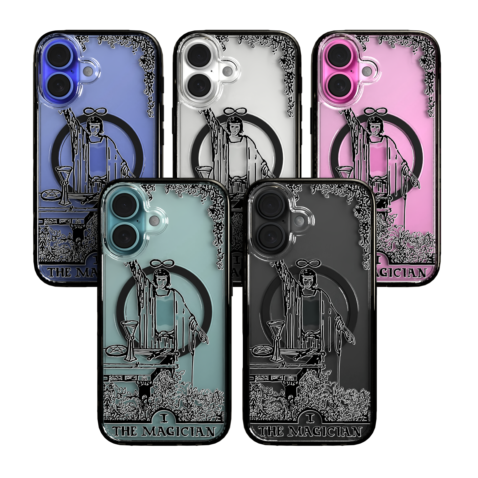 iPhone 16 Series | MagSafe | Tarot Collection | The Magician The Magician - Line / iPhone 16 / Black