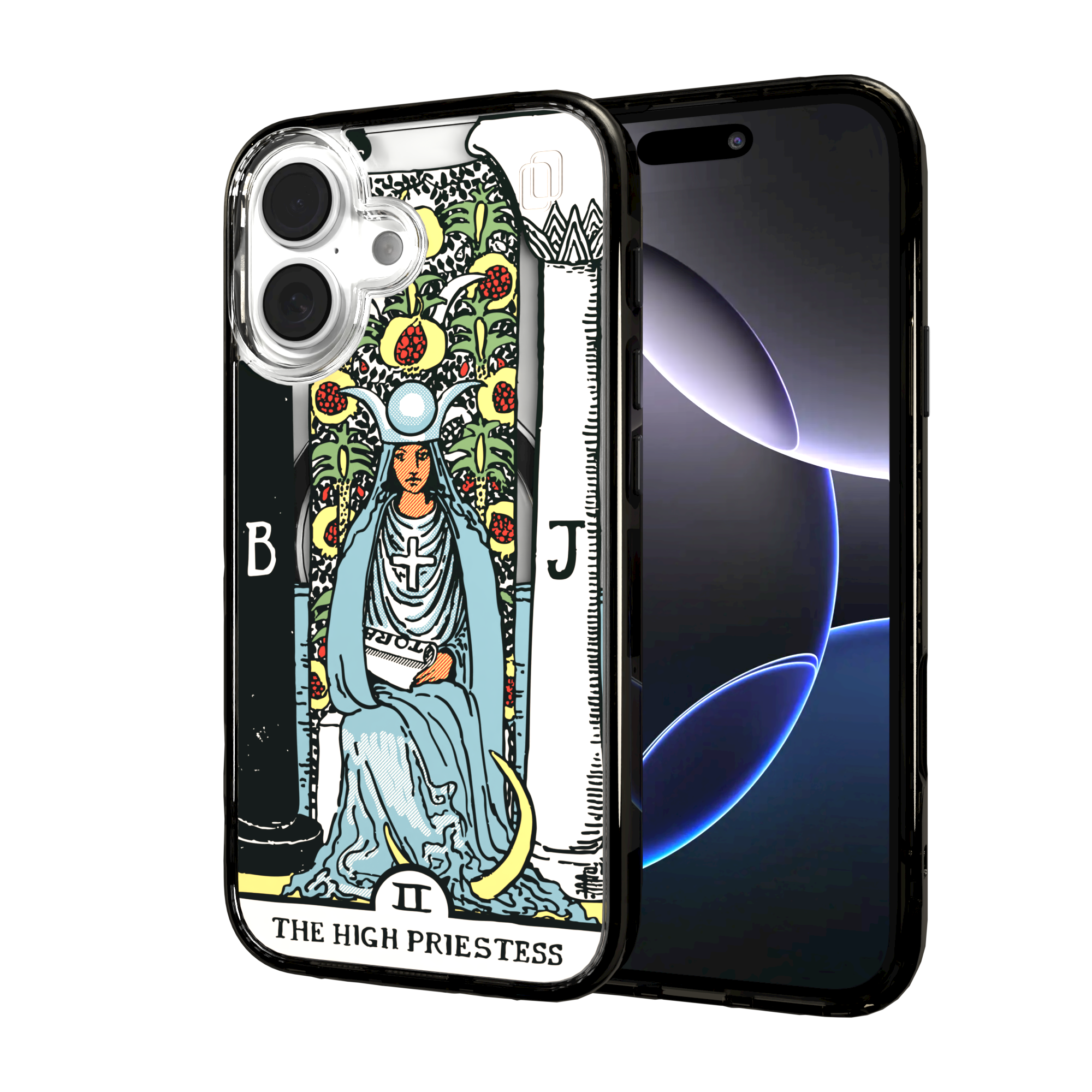 iPhone 16 Series | MagSafe | Tarot Collection | The High Priestess The High Priestess - Color / iPhone 16 / Black