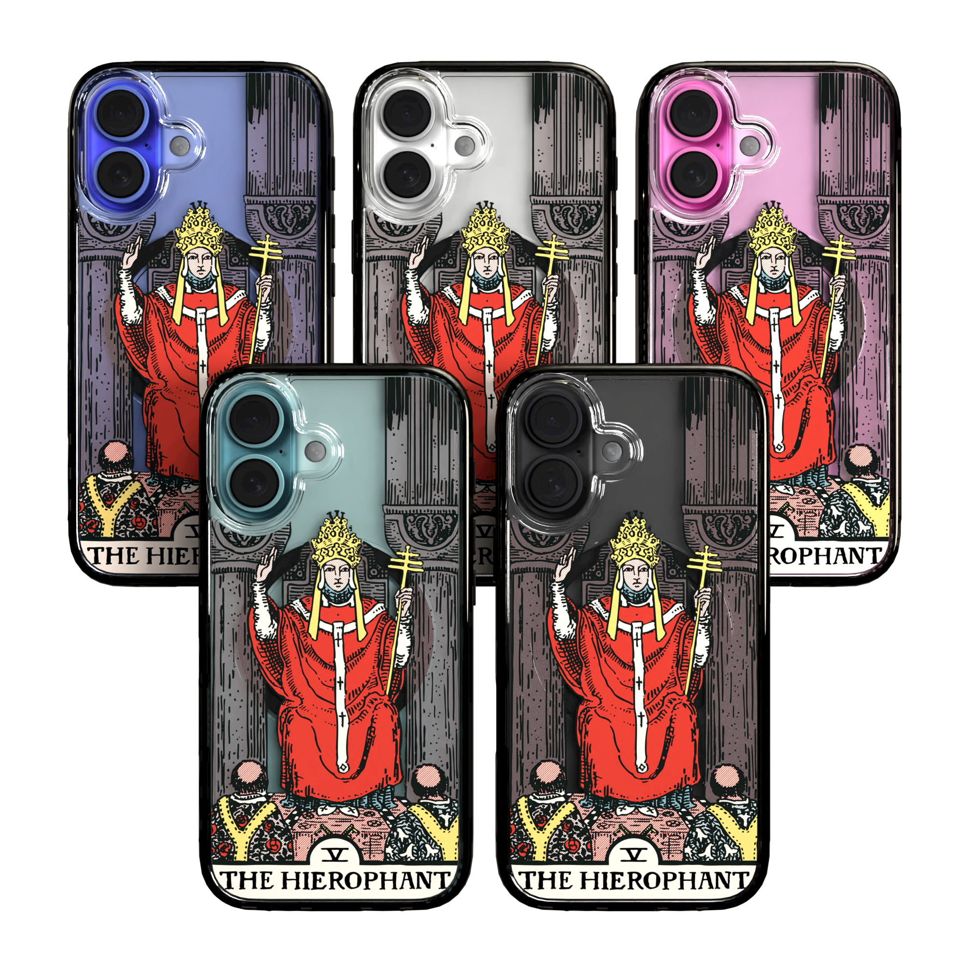 iPhone 16 Series | MagSafe | Tarot Collection | The Hierophant The Hierophant - Color / iPhone 16 / Black