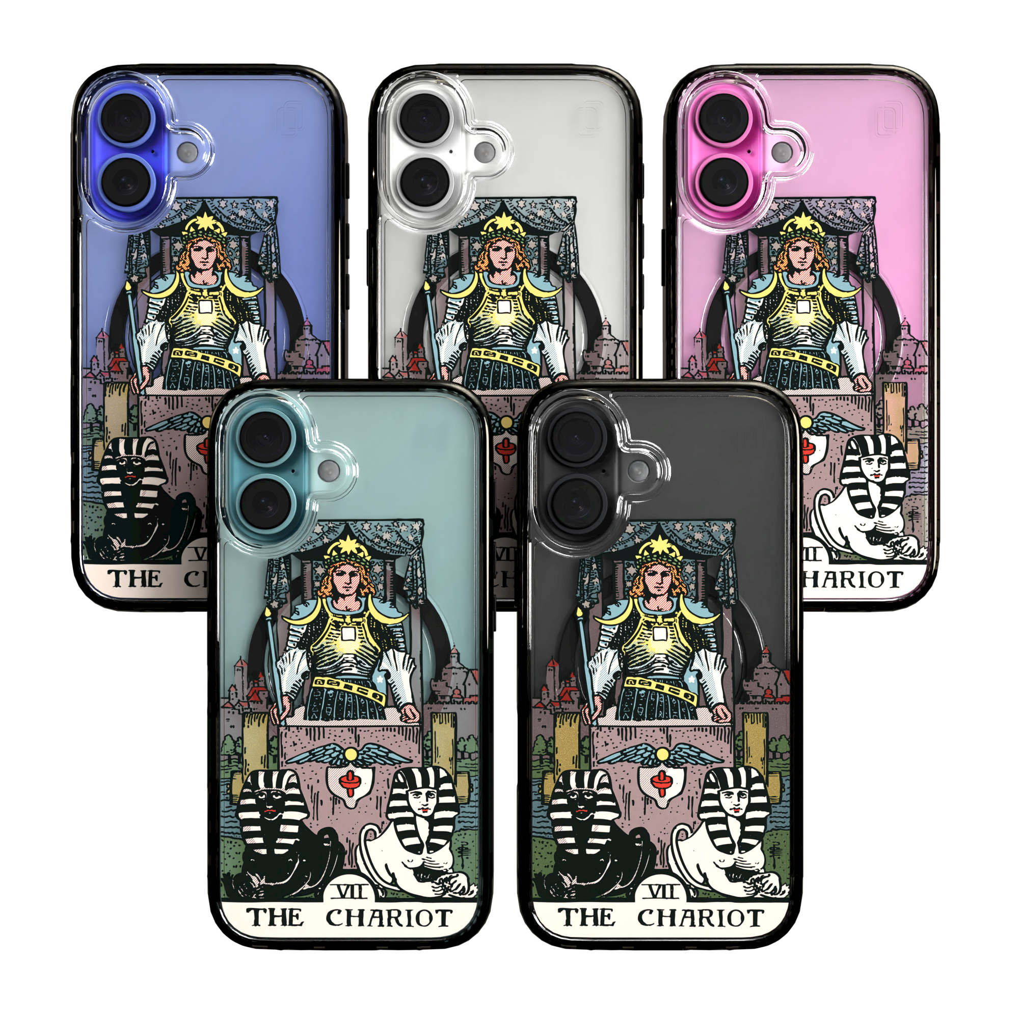 iPhone 16 Series | MagSafe | Tarot Collection | The Chariot The Chariot - Color / iPhone 16 / Black