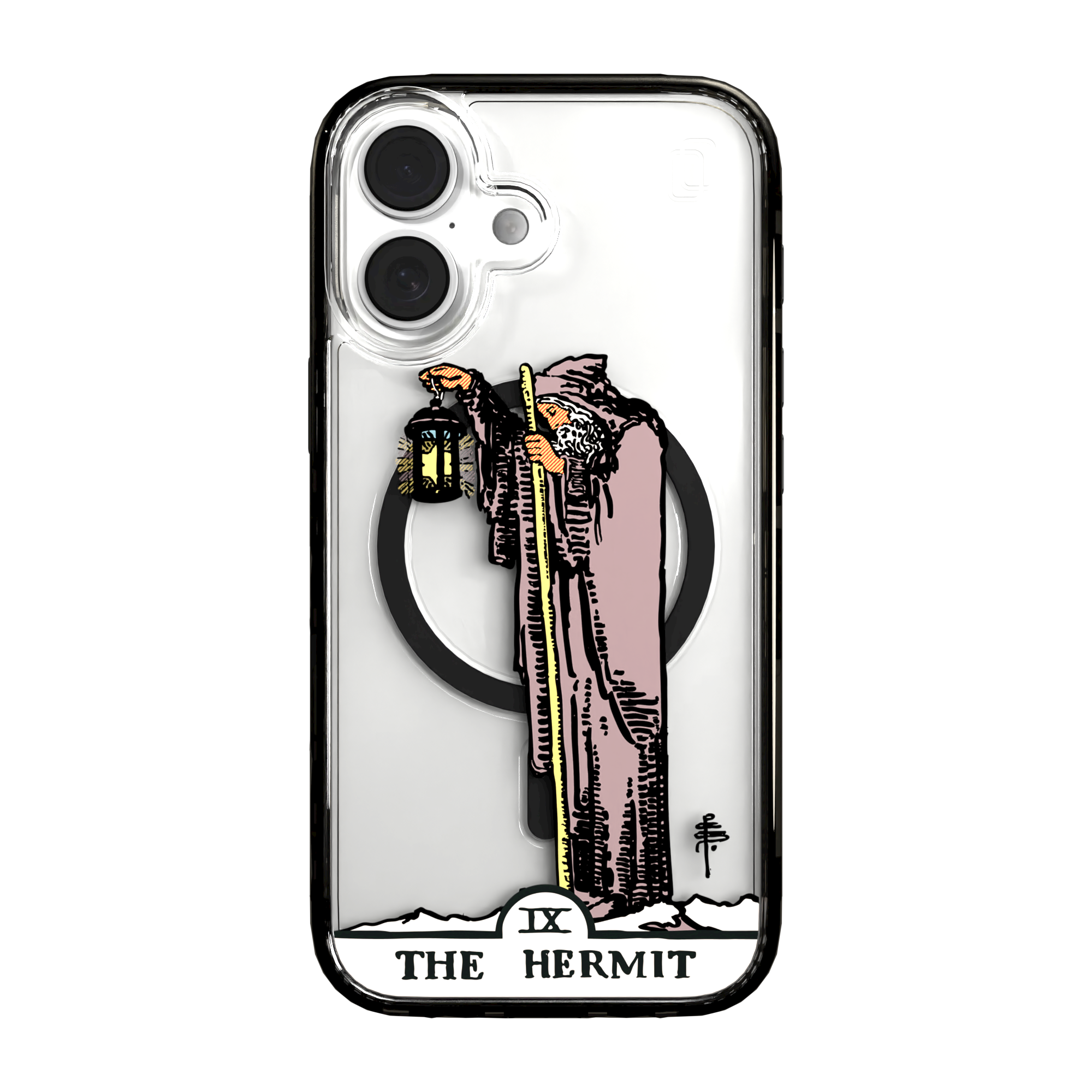 iPhone 16 Series | MagSafe | Tarot Collection | The Hermit The Hermit - Color / iPhone 16 / Black