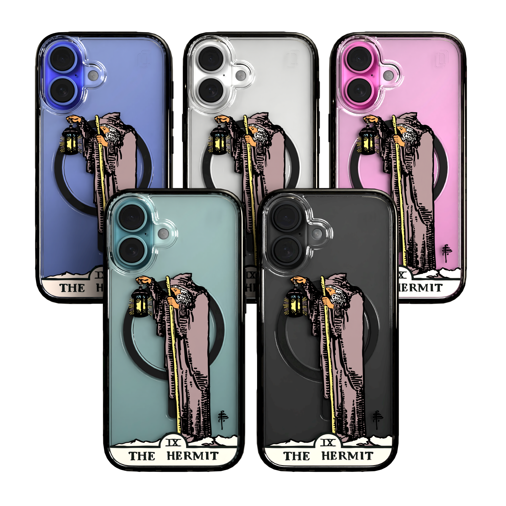 iPhone 16 Series | MagSafe | Tarot Collection | The Hermit The Hermit - Color / iPhone 16 / Black
