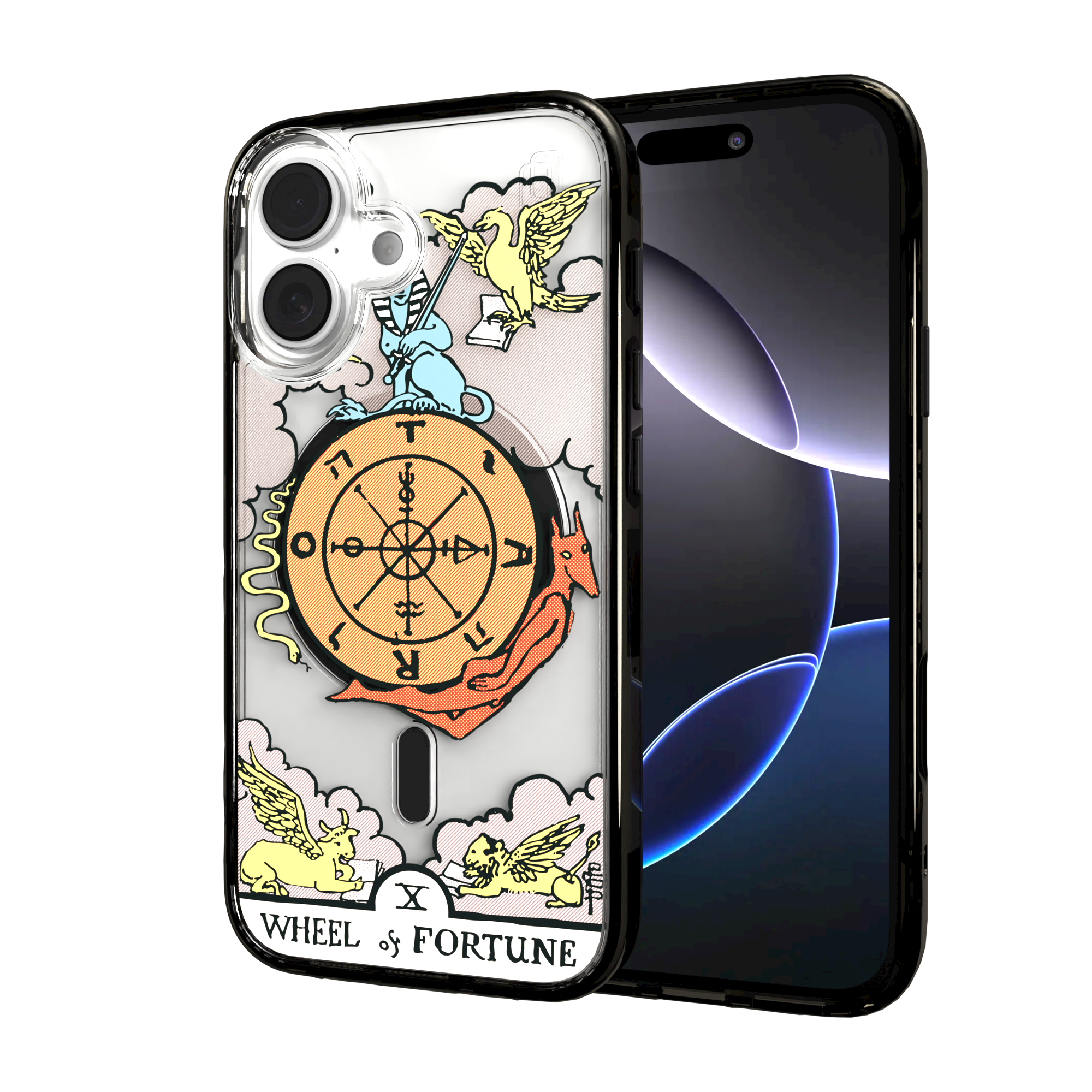 iPhone 16 Series | MagSafe | Tarot Collection | Wheel of Fortune Wheel of Fortune - Color / iPhone 16 / Black