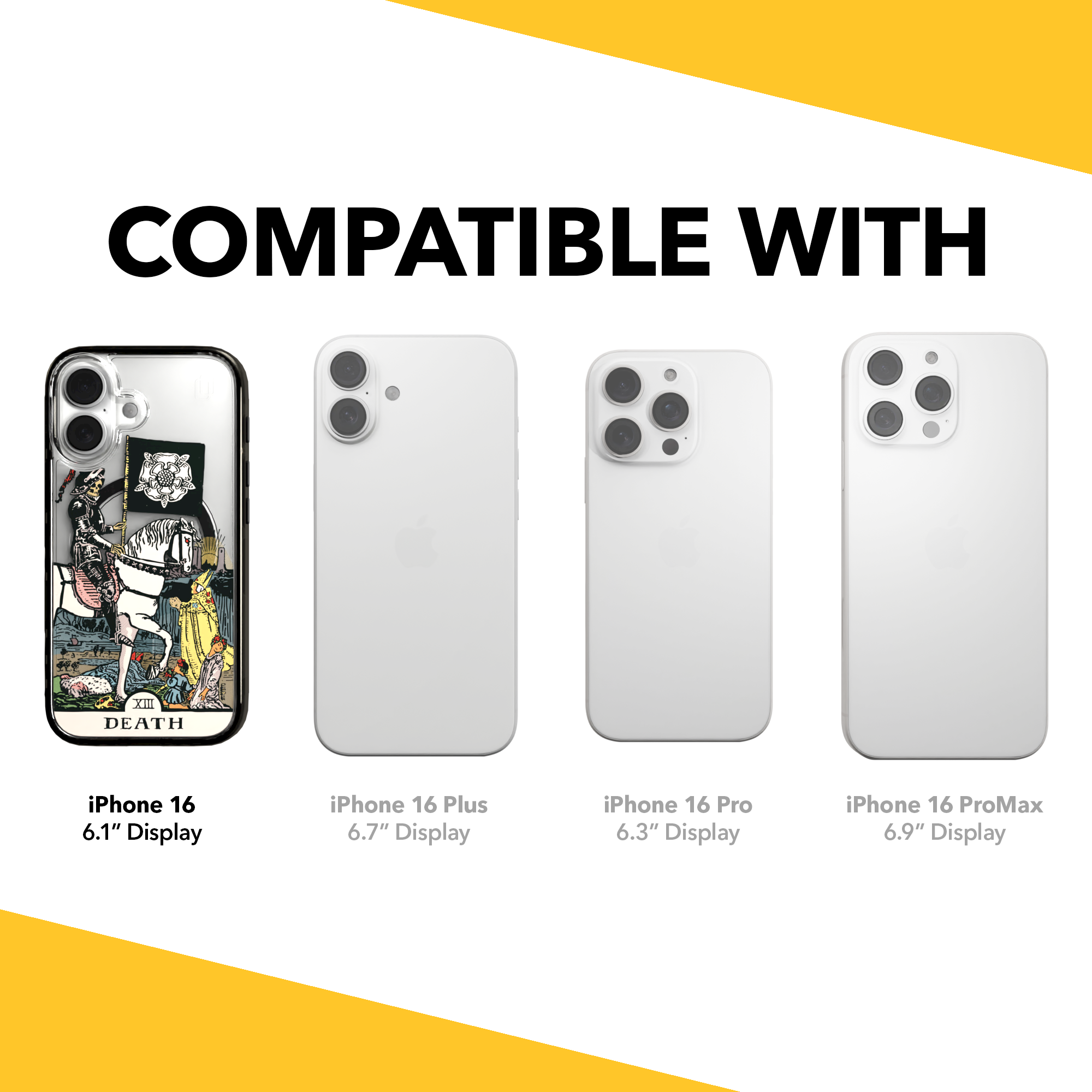 iPhone 16 Series | MagSafe | Tarot Collection | Death Death - Color / iPhone 16 / Black