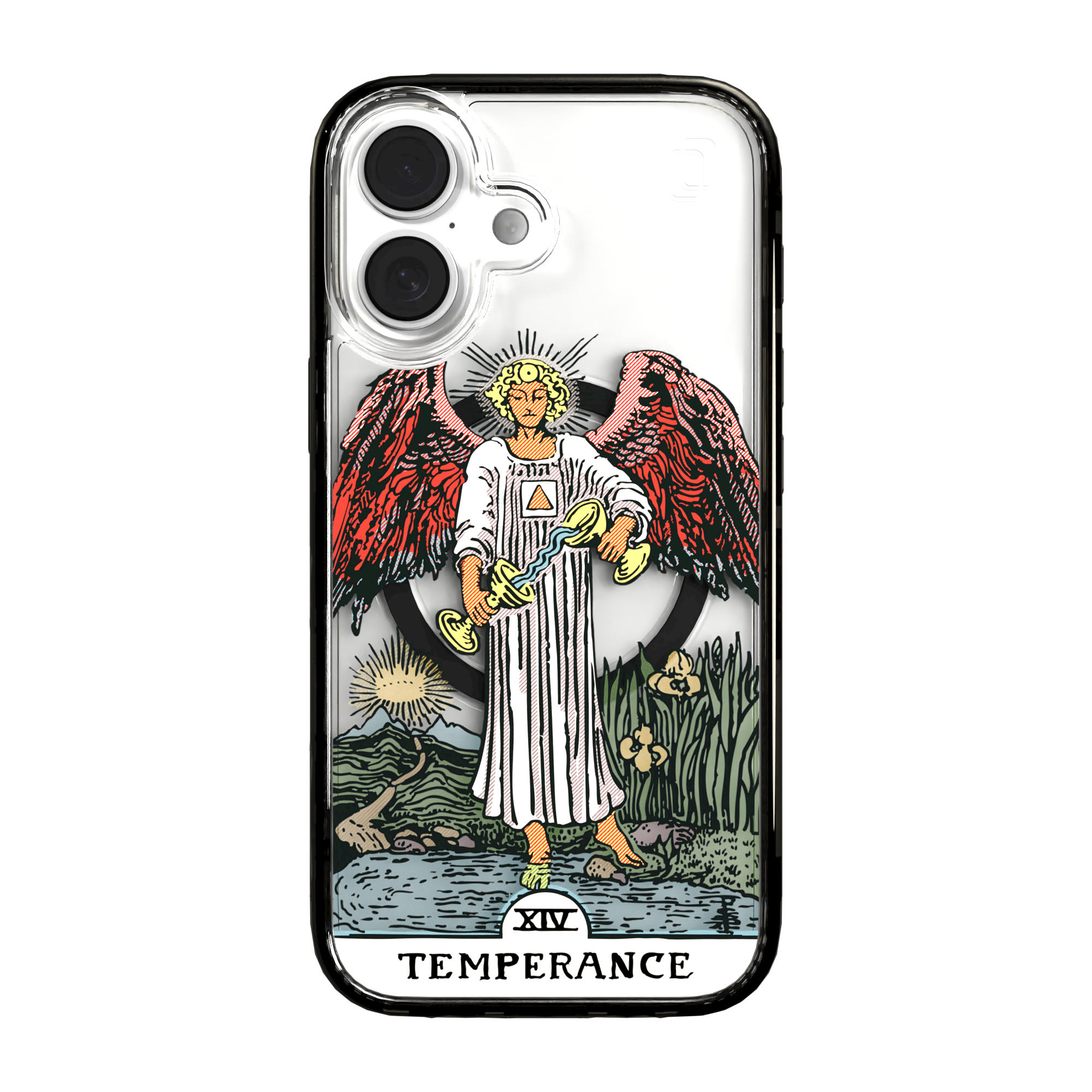 iPhone 16 Series | MagSafe | Tarot Collection | Temperance Temperance - Color / iPhone 16 / Black