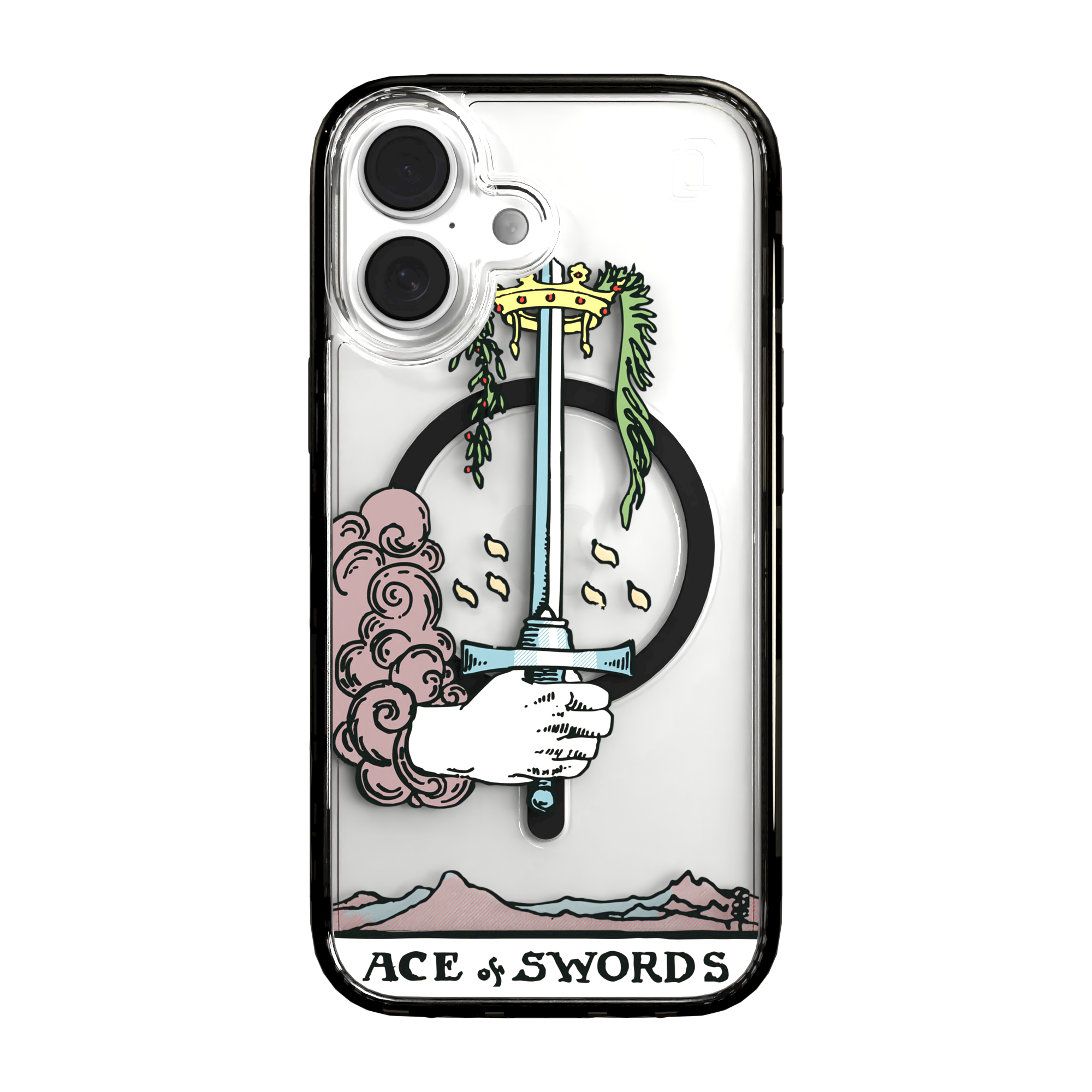 iPhone 16 Series | MagSafe | Tarot Collection | Ace of Swords Ace of Swords - Color / iPhone 16 / Black