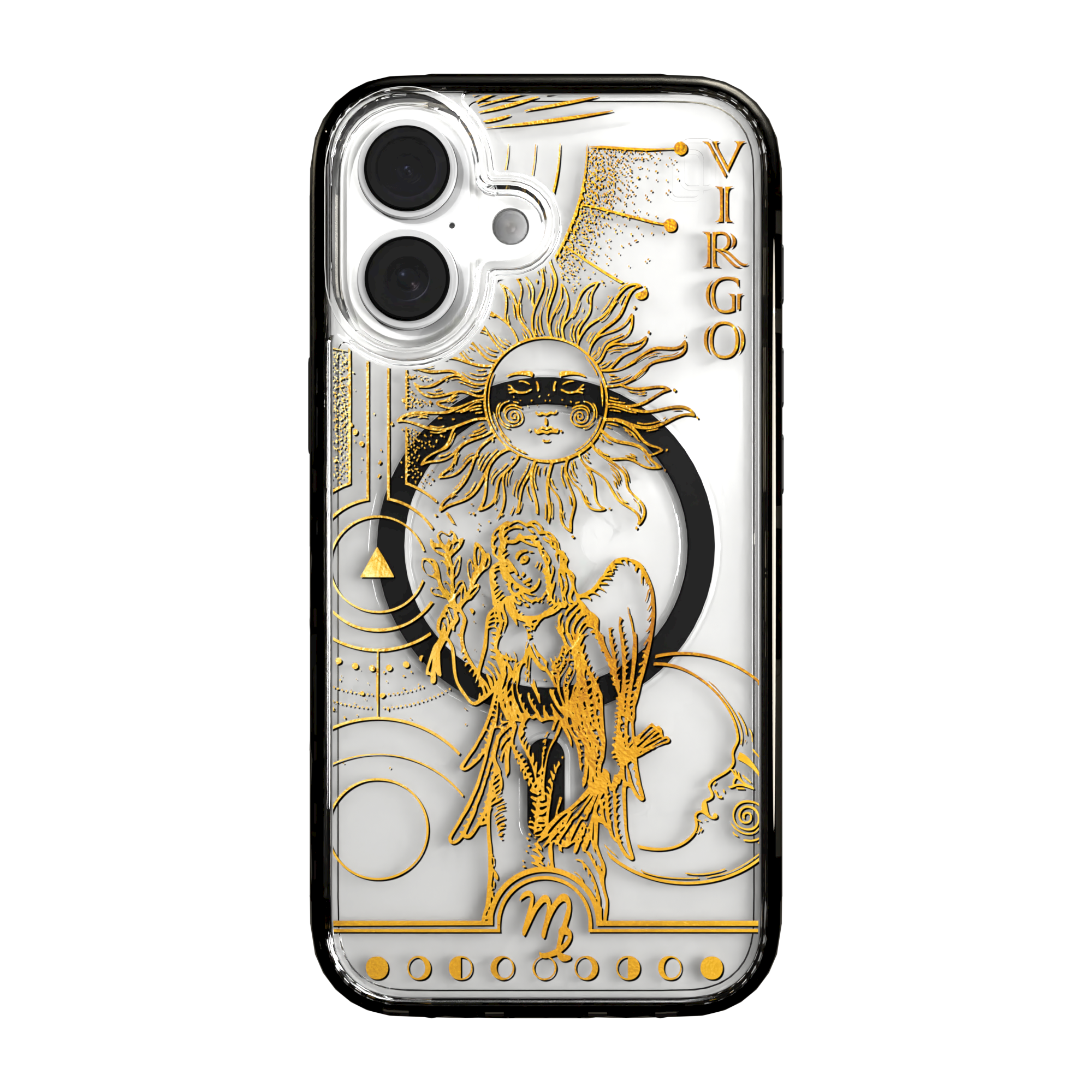 iPhone 16 Series | MagSafe | Zodiac Collection | Virgo Virgo Gold / iPhone 16 / Black