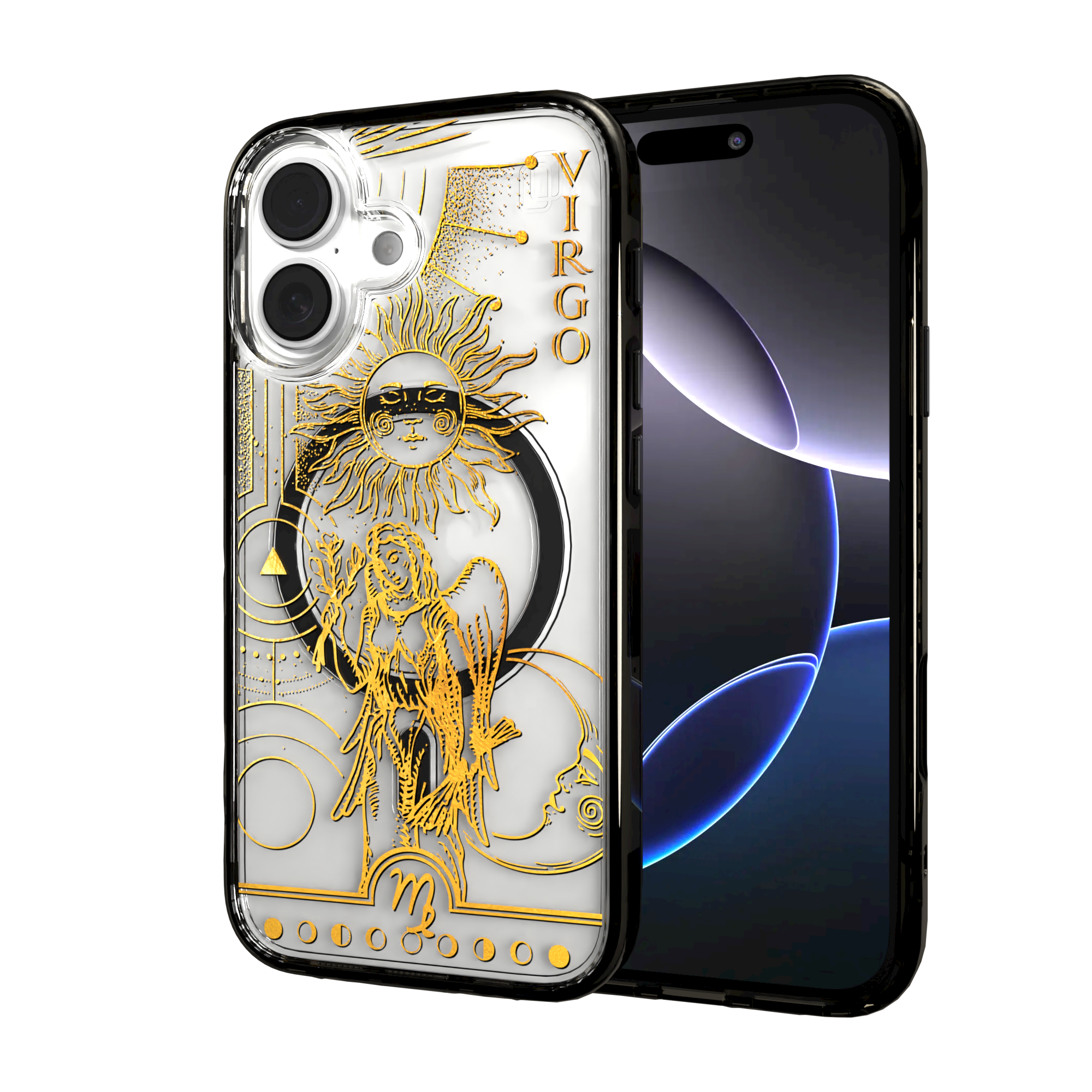 iPhone 16 Series | MagSafe | Zodiac Collection | Virgo Virgo Gold / iPhone 16 / Black