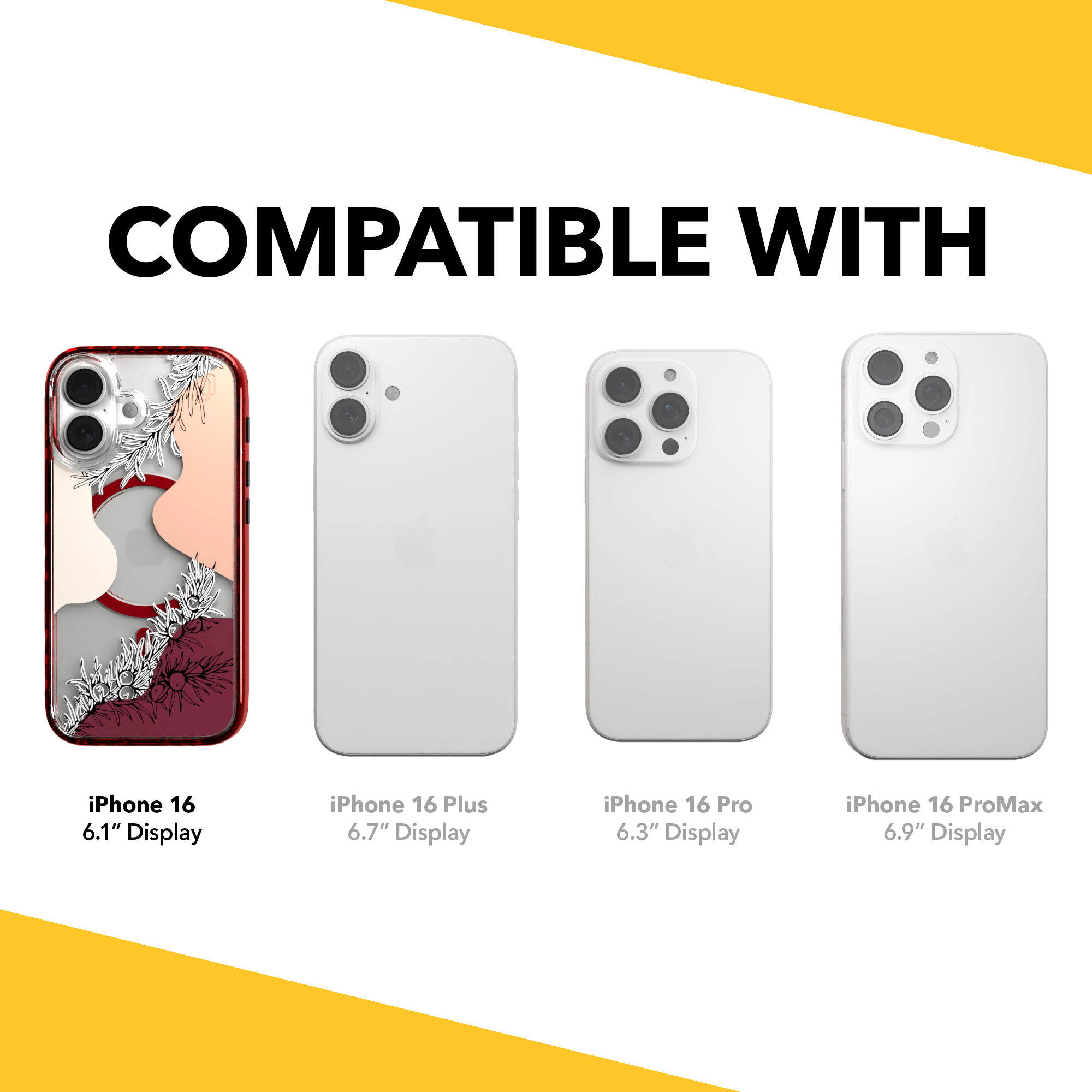 iPhone 16 Series | MagSafe | Botanical Fusion Abstract Case | Red Summer Skies Summer / iPhone 16 / Red