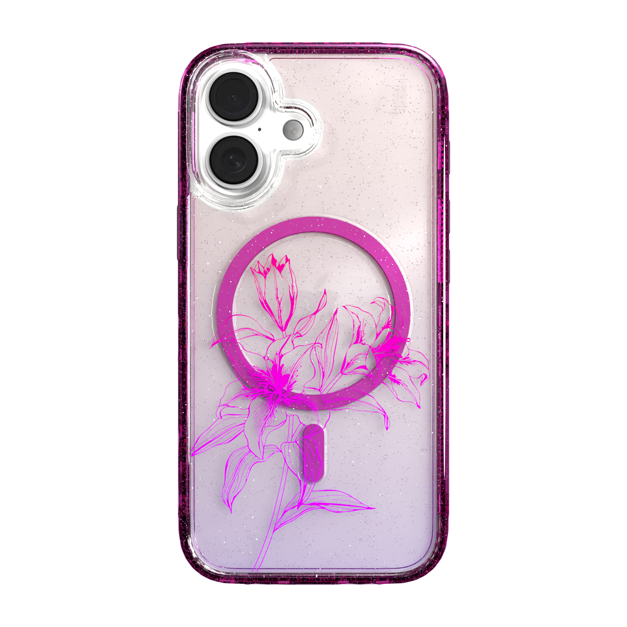 iPhone 16 Series | MagSafe | Ombre Bouquet Case Collection | Lilac Purple Haze
