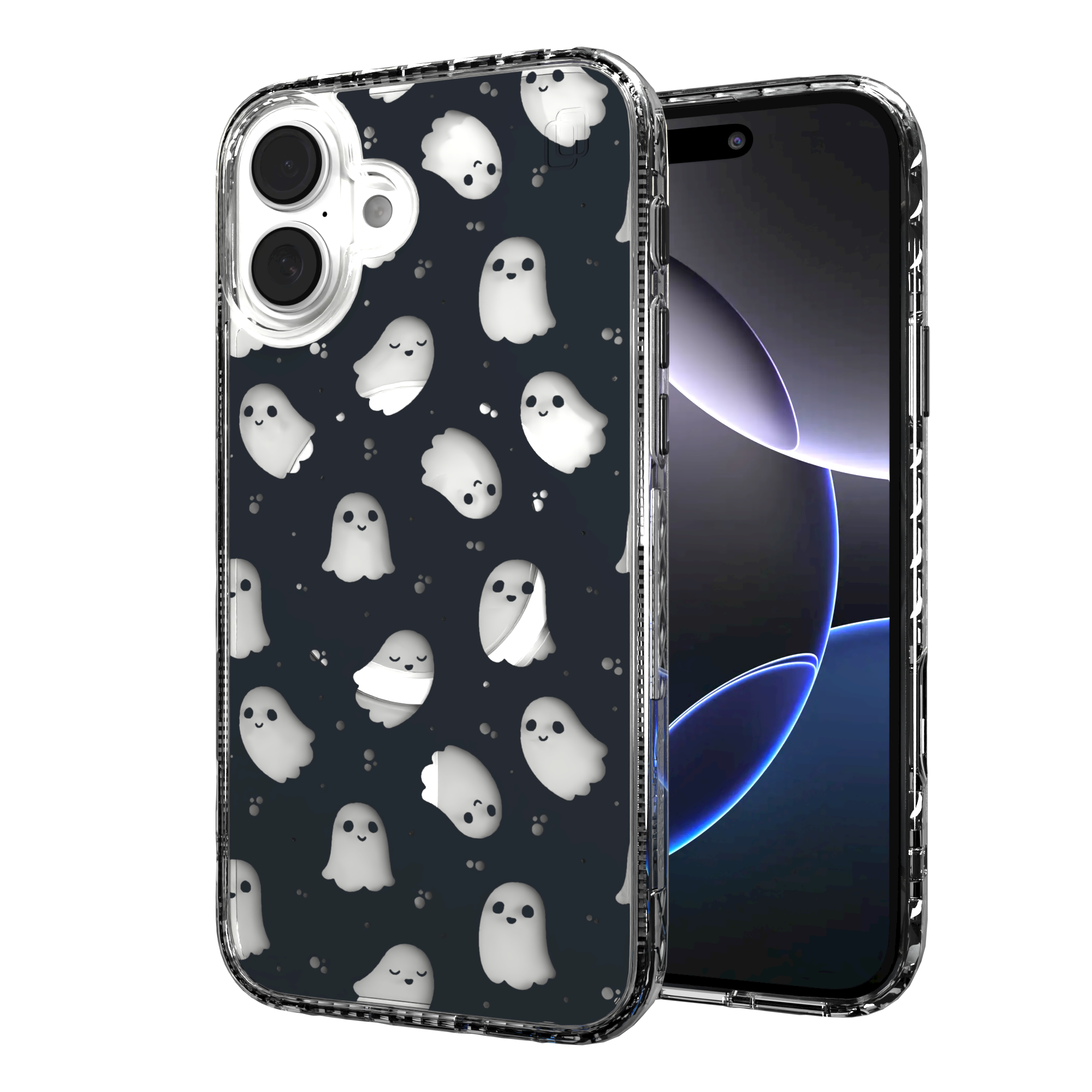 iPhone 16 Series | MagSafe | Halloween Case | Midnight Spirits Midnight Spirits / iPhone 16 Plus / Clear