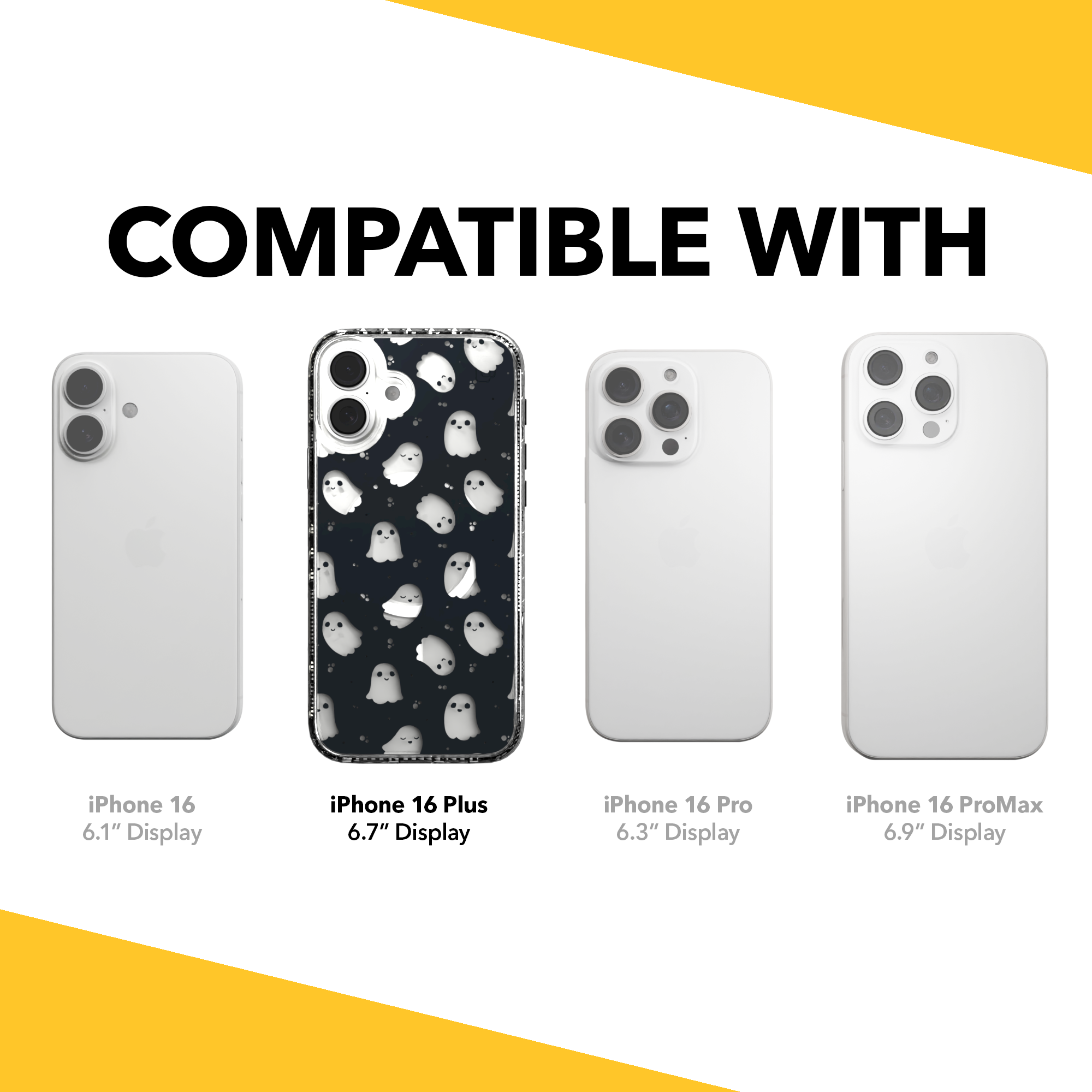 iPhone 16 Series | MagSafe | Halloween Case | Midnight Spirits Midnight Spirits / iPhone 16 Plus / Clear