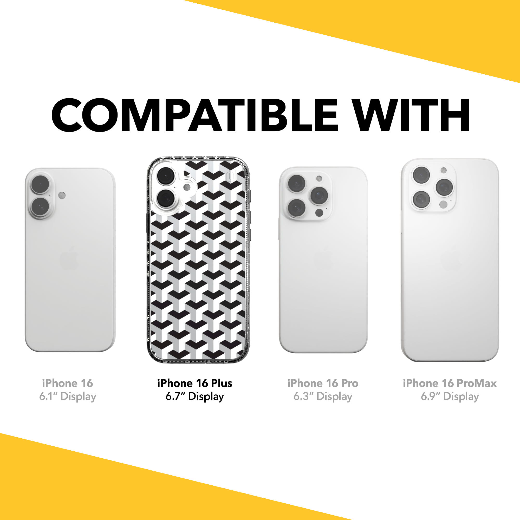 iPhone 16 Series | MagSafe | Monochromatic Case Designs | Infinite Stairway Infinite Stairway / iPhone 16 Plus / Clear