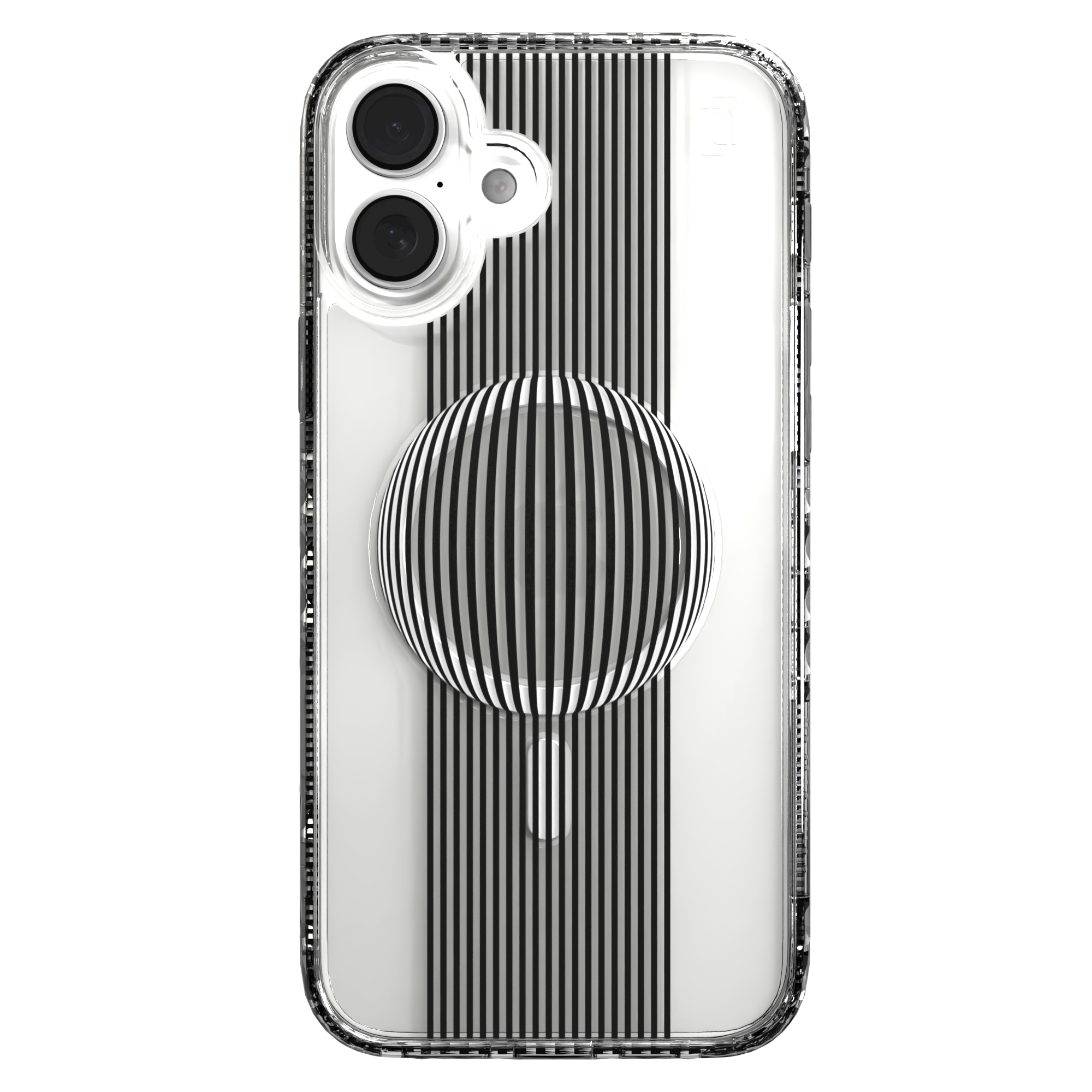 iPhone 16 Series | MagSafe | Monochromatic Case Designs | Gravity Sphere Gravity / iPhone 16 Plus / Clear