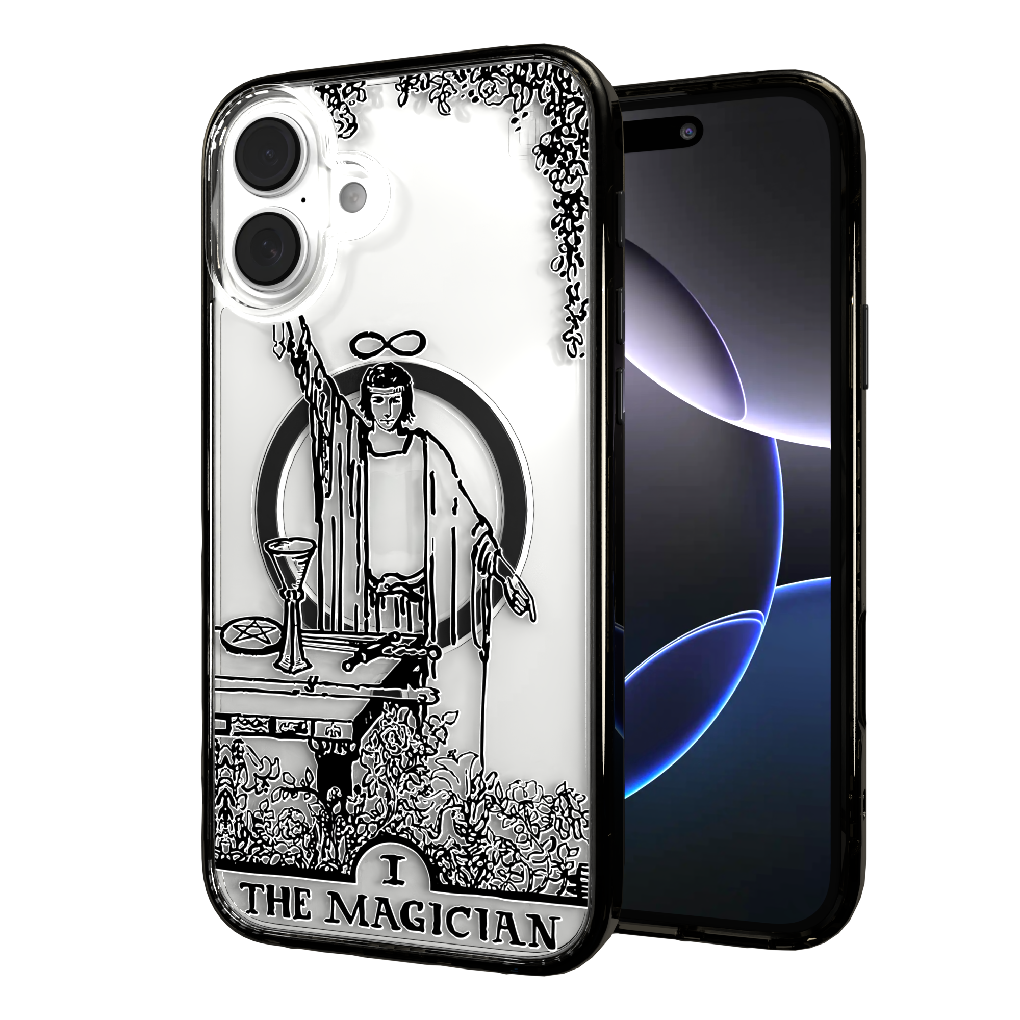 iPhone 16 Series | MagSafe | Tarot Collection | The Magician The Magician - Line / iPhone 16 Plus / Black