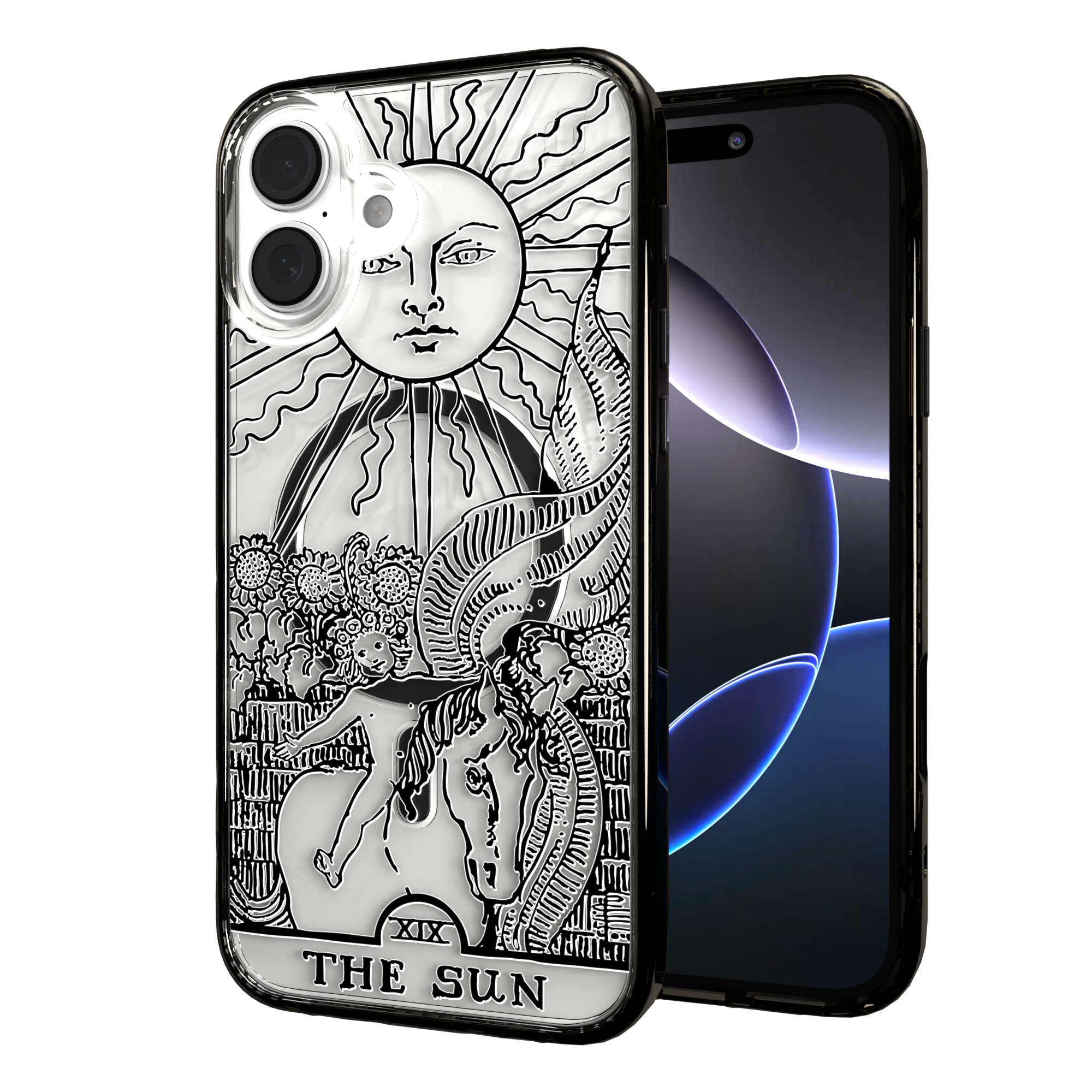 iPhone 16 Series | MagSafe | Tarot Collection | The Sun The Sun - Line / iPhone 16 Plus / Black