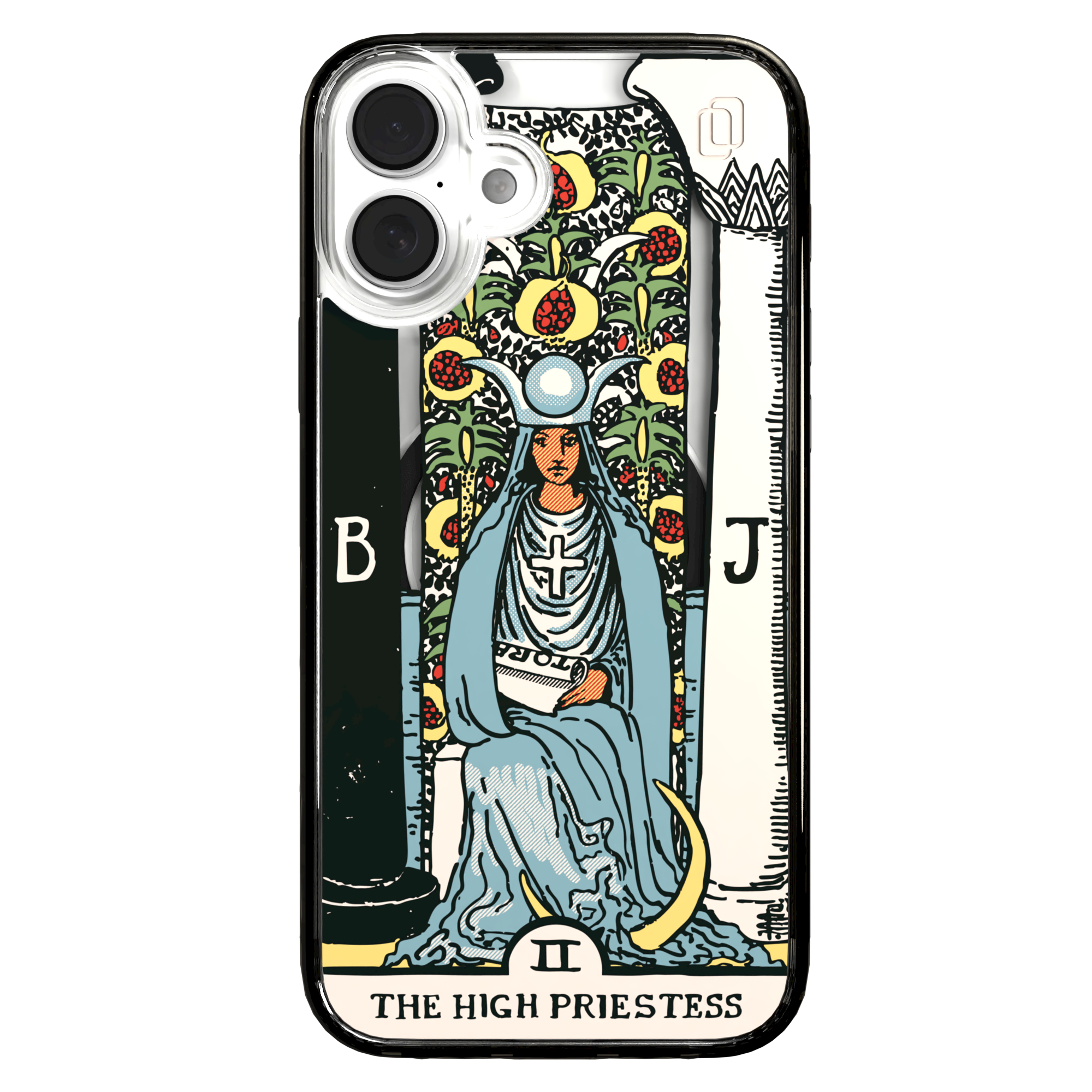 iPhone 16 Series | MagSafe | Tarot Collection | The High Priestess The High Priestess - Color / iPhone 16 Plus / Black