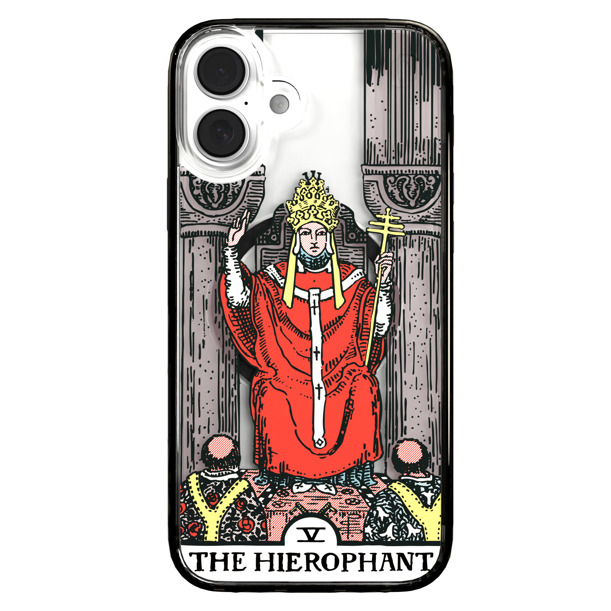 iPhone 16 Series | MagSafe | Tarot Collection | The Hierophant The Hierophant - Color / iPhone 16 Plus / Black