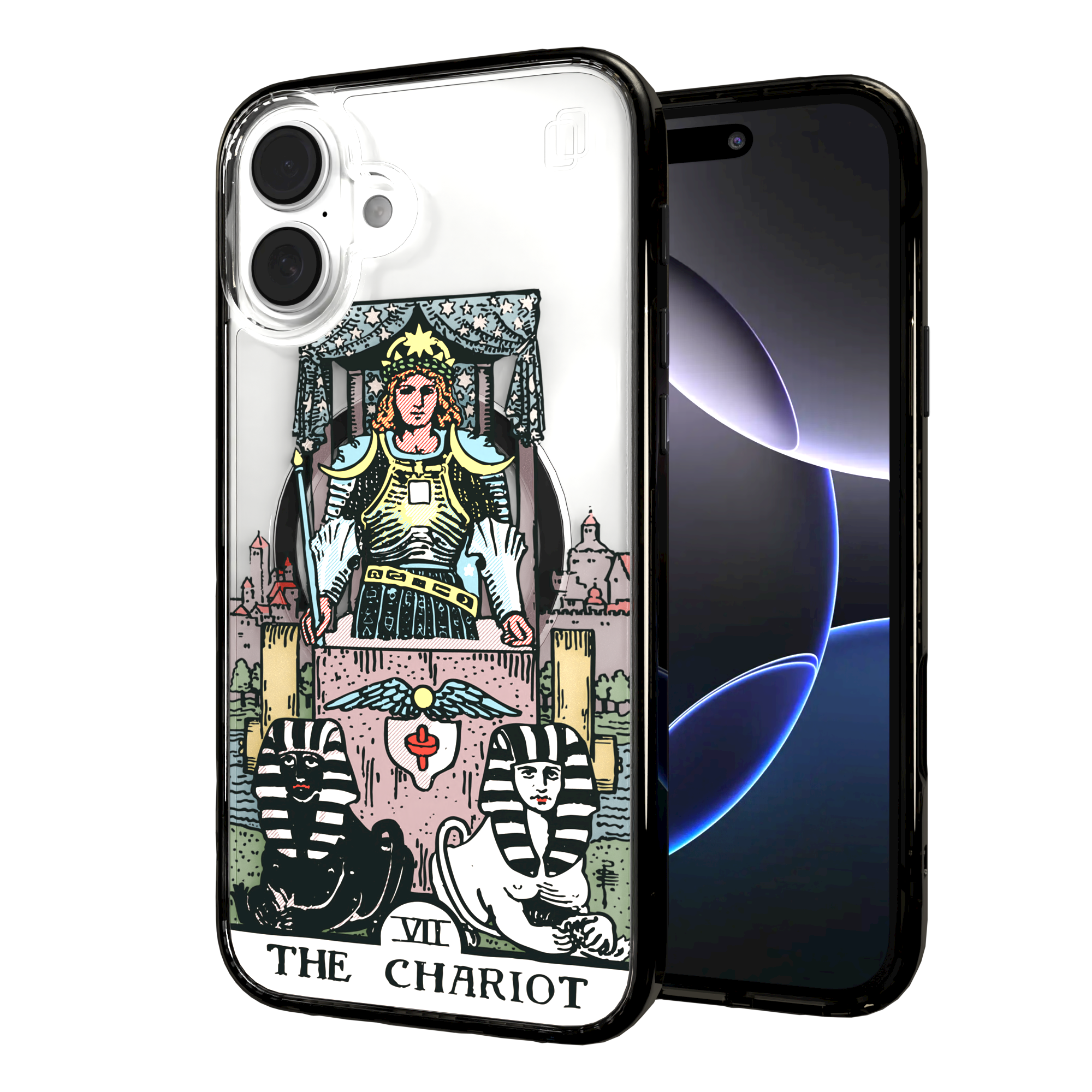 iPhone 16 Series | MagSafe | Tarot Collection | The Chariot The Chariot - Color / iPhone 16 Plus / Black