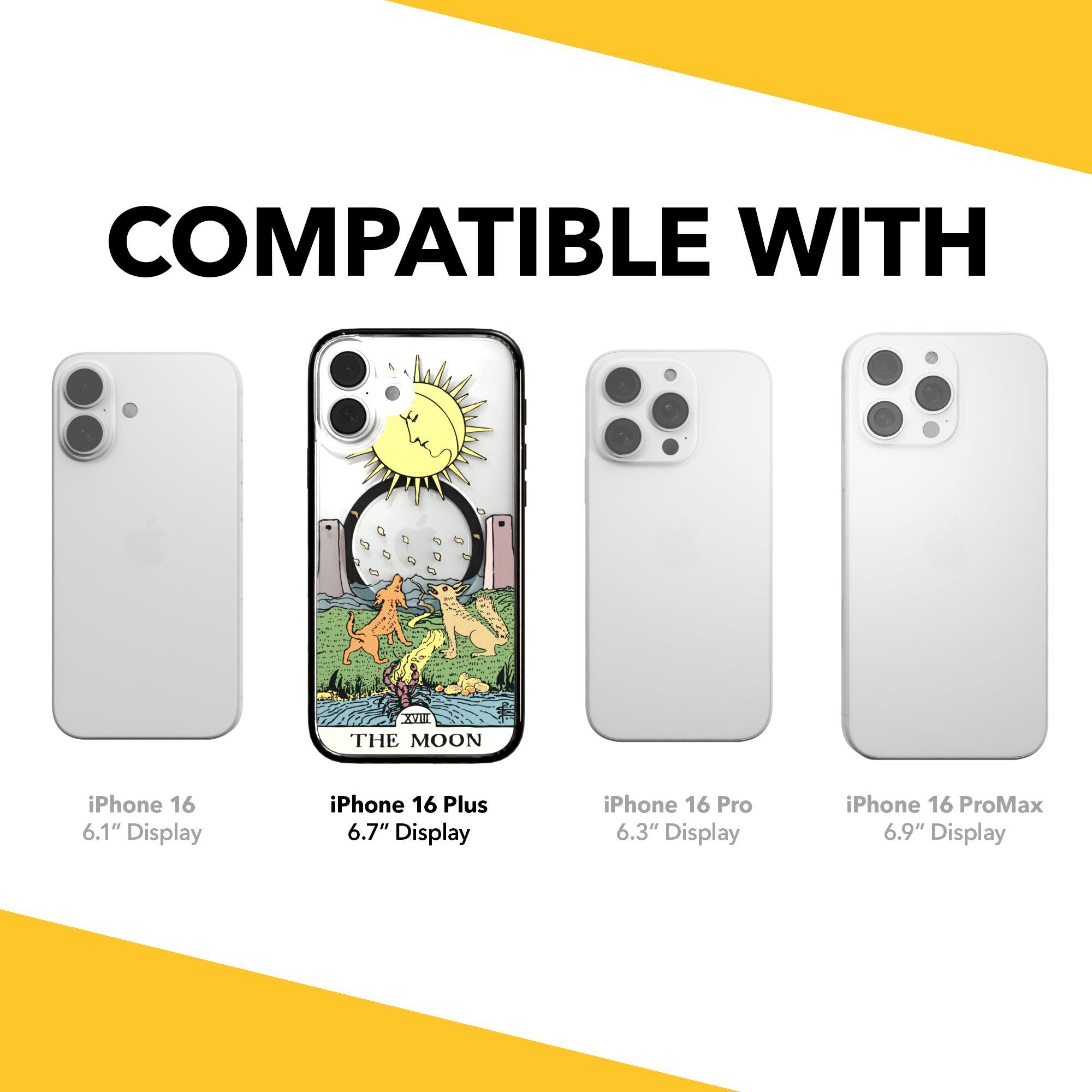 iPhone 16 Series | MagSafe | Tarot Collection | The Moon The Moon - Color / iPhone 16 Plus / Black
