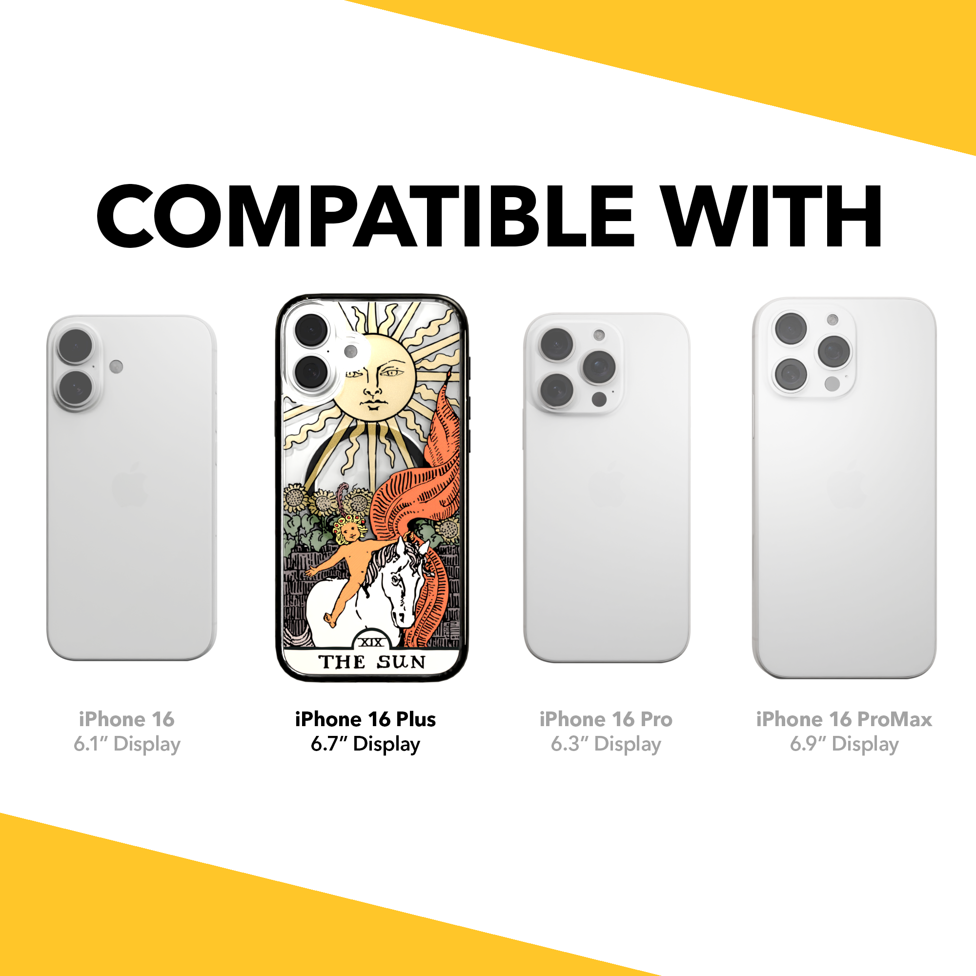 iPhone 16 Series | MagSafe | Tarot Collection | The Sun The Sun - Color / iPhone 16 Plus / Black