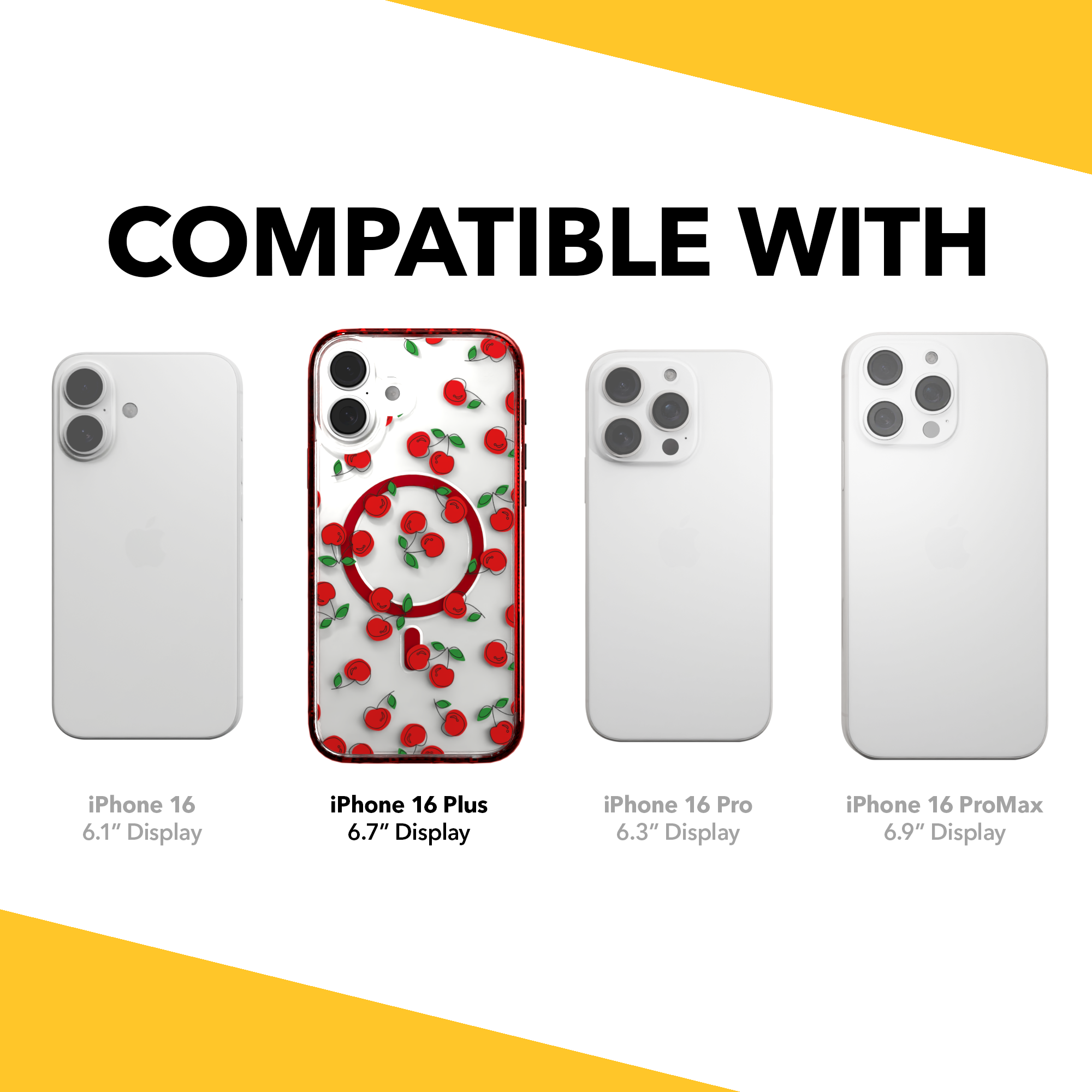iPhone 16 Series | MagSafe | Fruit Bowl Collection | Bowl O' Cherries Bowl O' Cherries / iPhone 16 Plus / Red