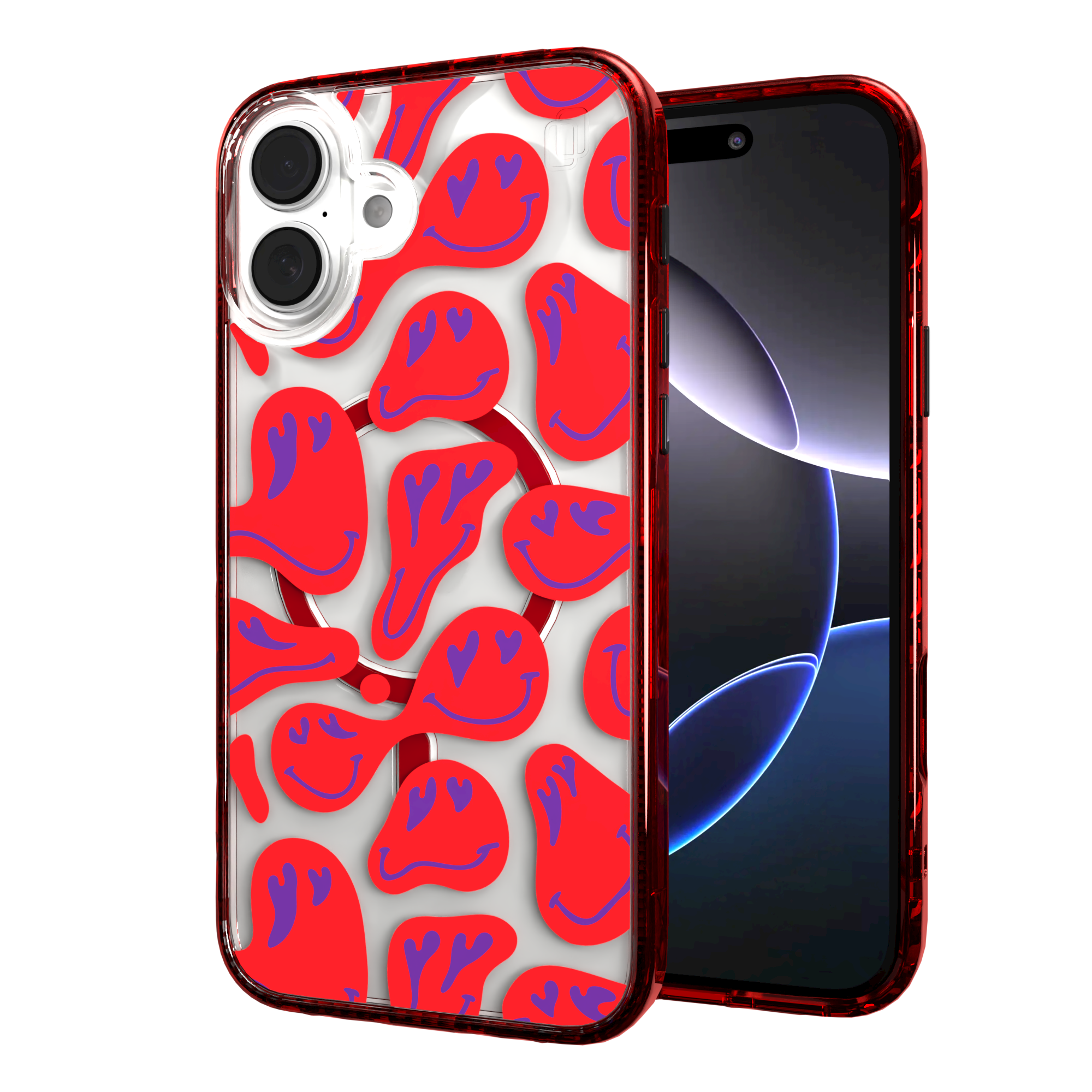 iPhone 16 Series | MagSafe | Heart Collection | Melting Bliss Heart Case Melting Bliss / iPhone 16 Plus / Red
