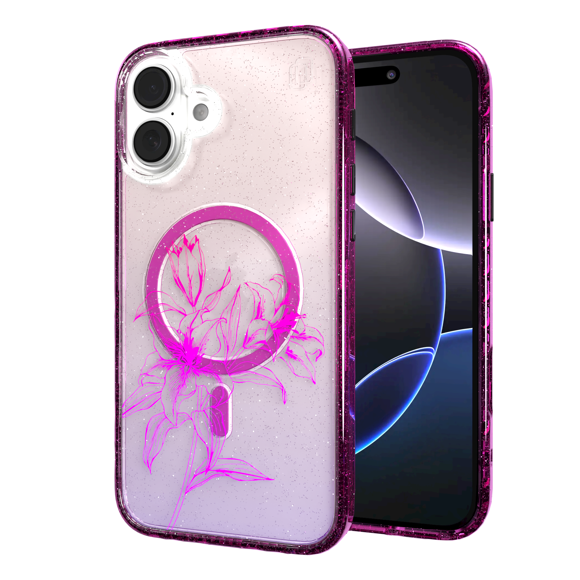 iPhone 16 Series | MagSafe | Ombre Bouquet Case Collection | Lilac Purple Haze