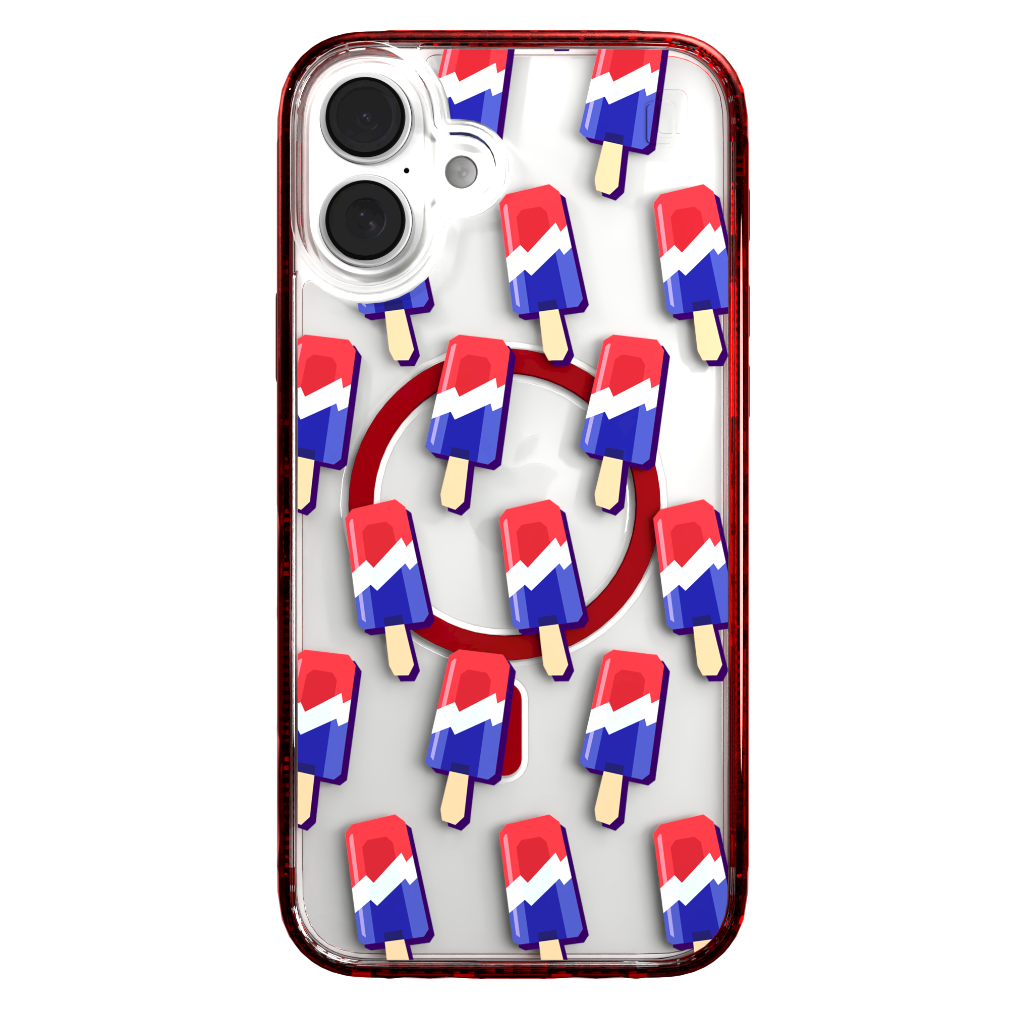 iPhone 16 Series | MagSafe | Summer Vibes Case Collection | Patriot Popsicle Patriot Popsicle / iPhone 16 Plus / Red