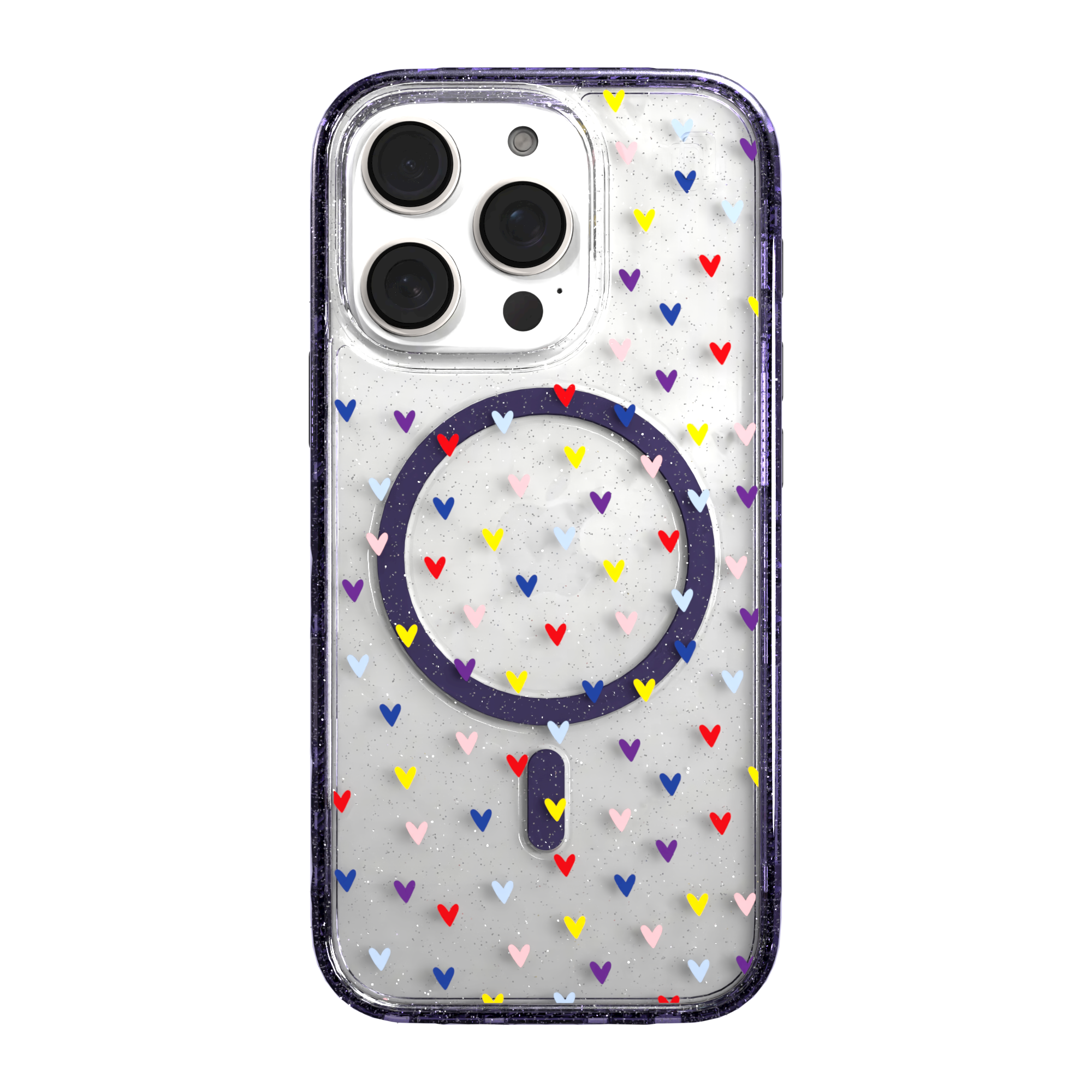 iPhone 16 Series | MagSafe | Heart Collection | Adoring Amore Adoring Amore / iPhone 16 Pro / Lilac Sparkle