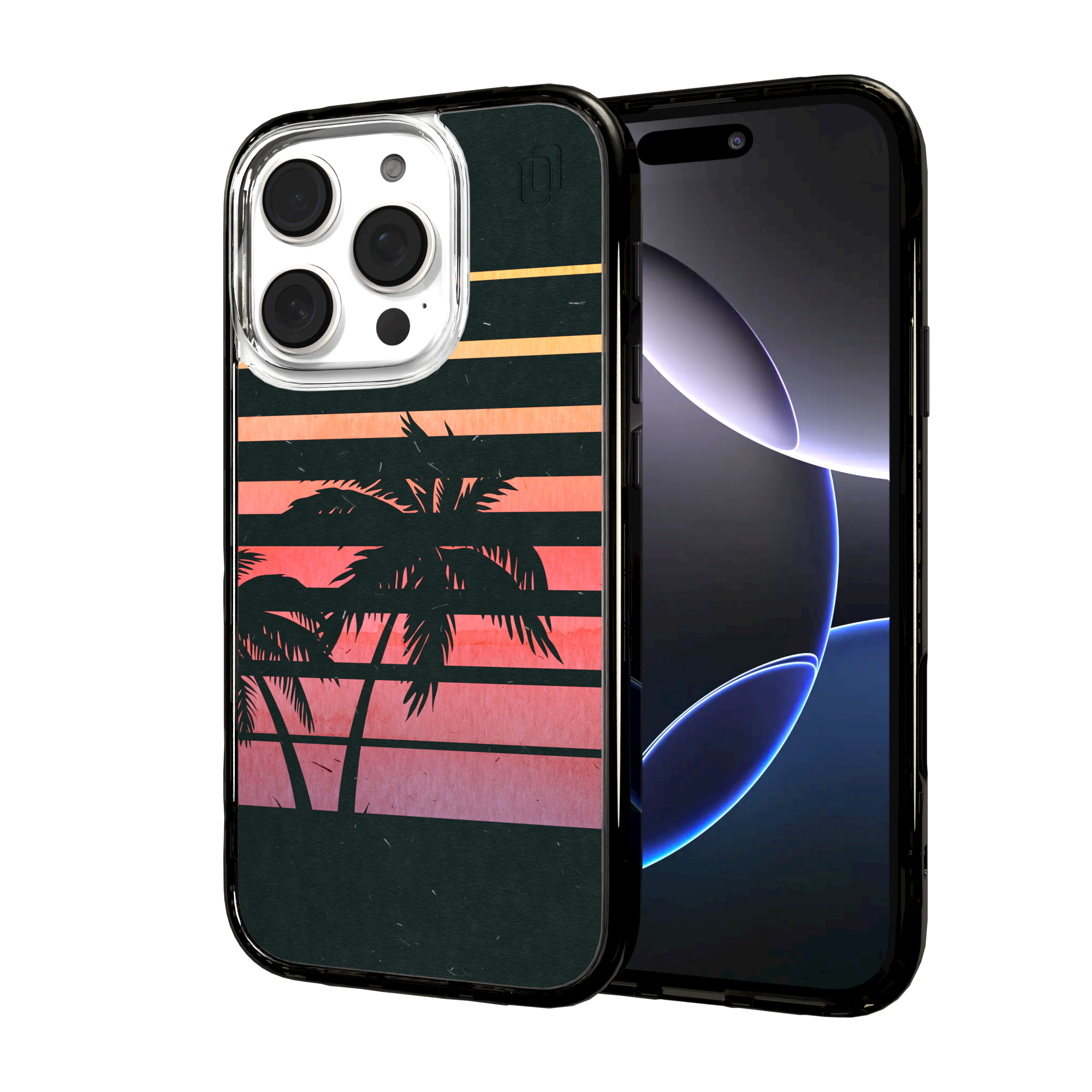 iPhone 16 Series | MagSafe | Summer Vibes Case Collection | Beach Sunset Beach Sunset / iPhone 16 Pro / Black