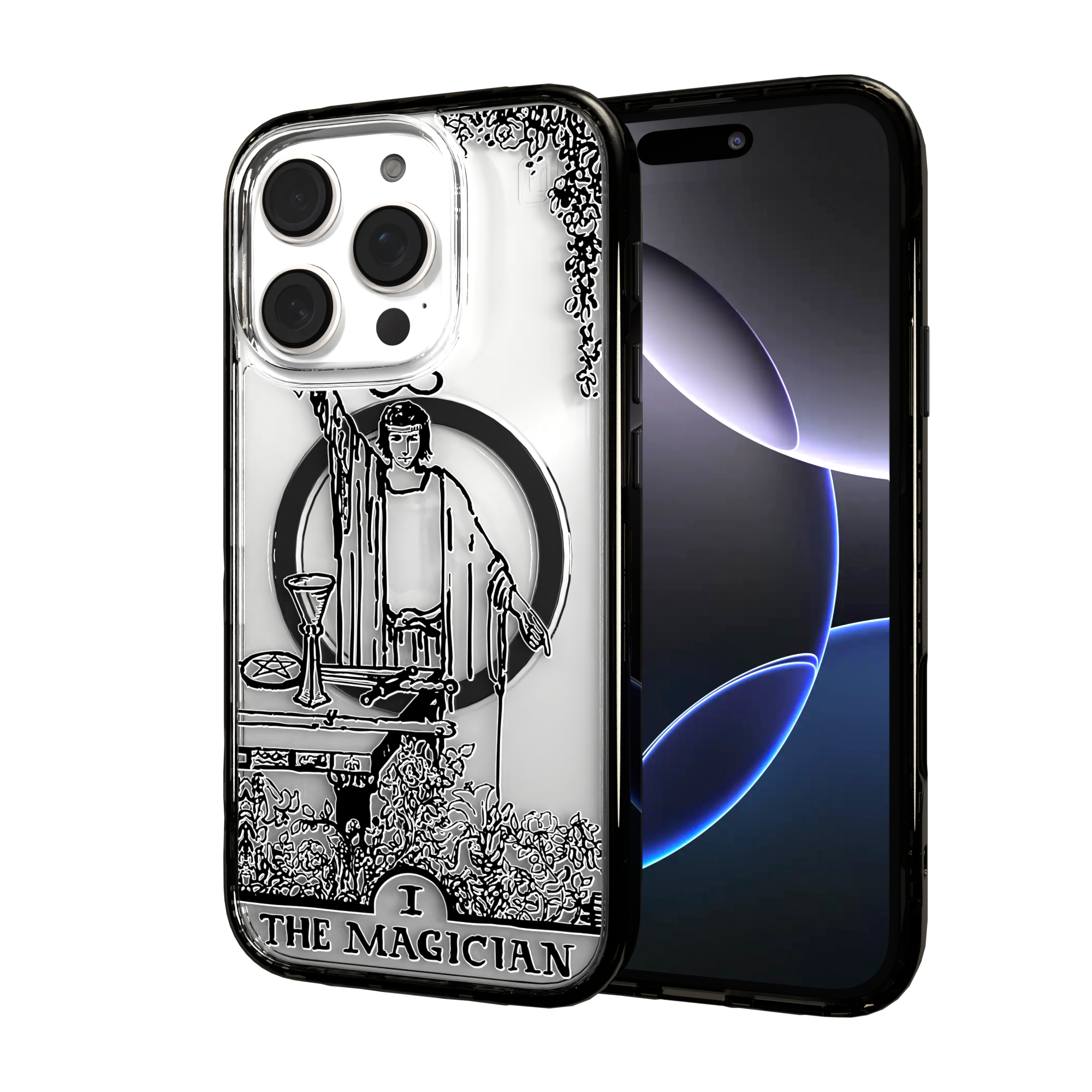 iPhone 16 Series | MagSafe | Tarot Collection | The Magician The Magician - Line / iPhone 16 Pro / Black