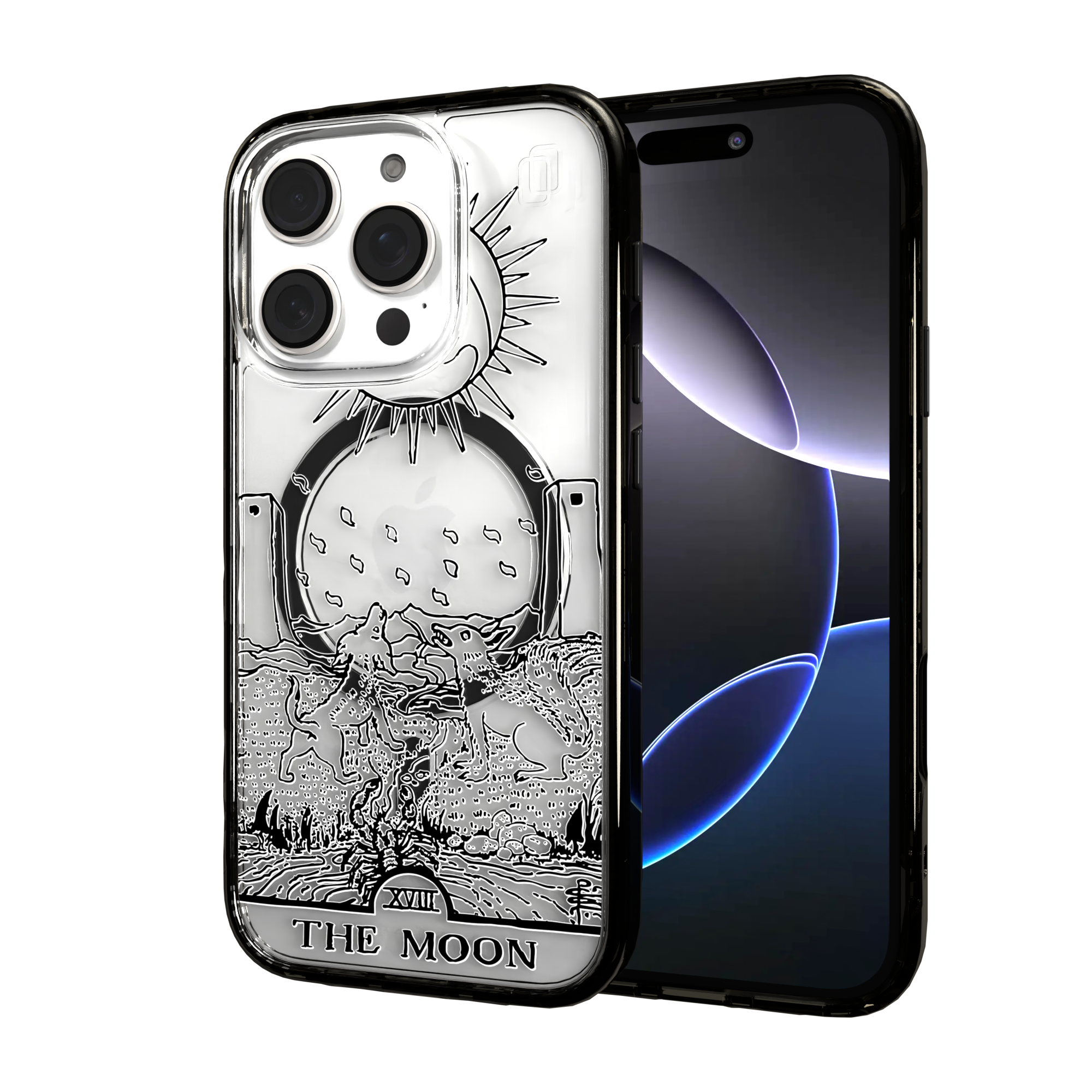 iPhone 16 Series | MagSafe | Tarot Collection | The Moon The Moon - Line / iPhone 16 Pro / Black