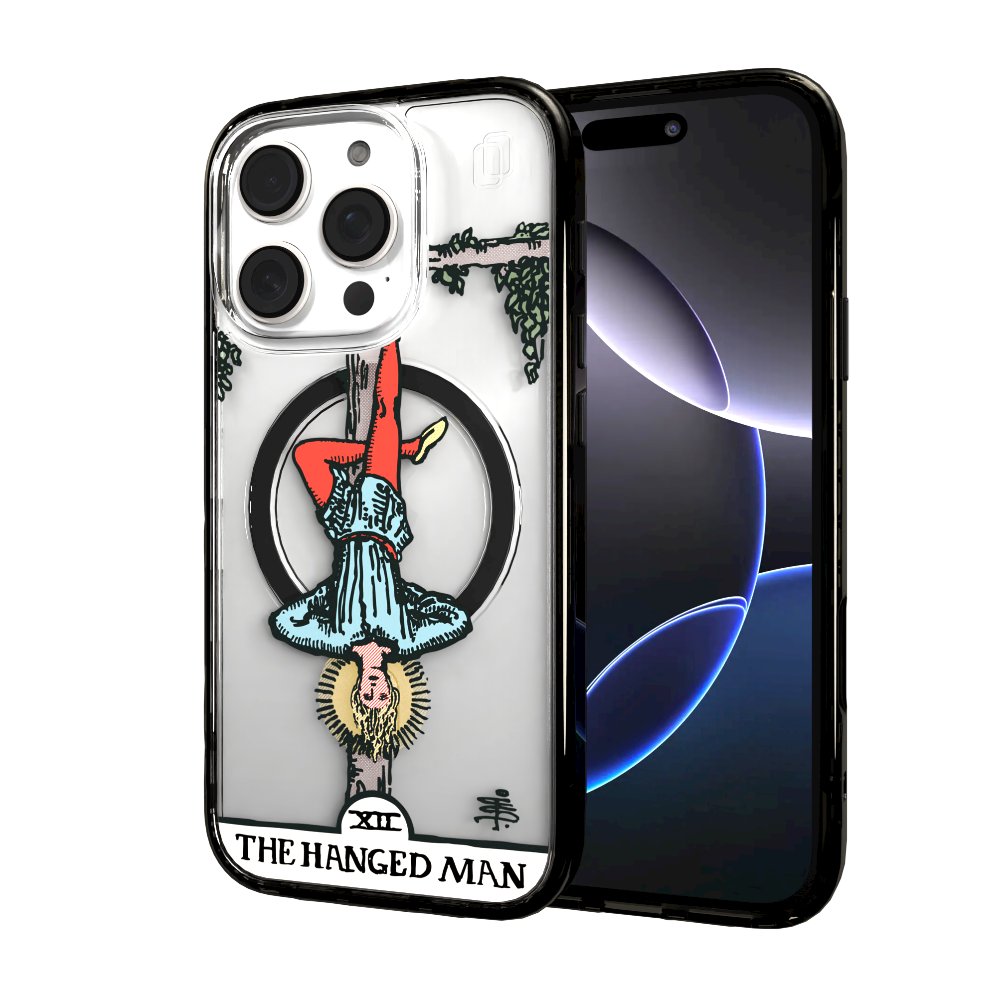 iPhone 16 Series | MagSafe | Tarot Collection | The Hanged Man The Hanged Man - Color / iPhone 16 Pro / Black