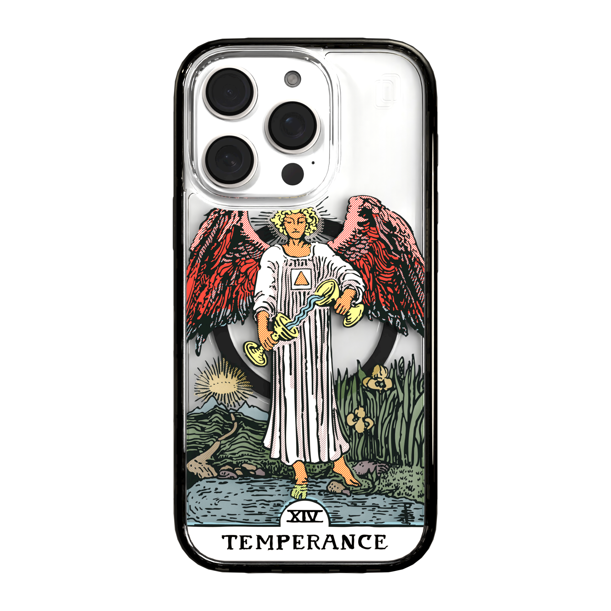 iPhone 16 Series | MagSafe | Tarot Collection | Temperance Temperance - Color / iPhone 16 Pro / Black