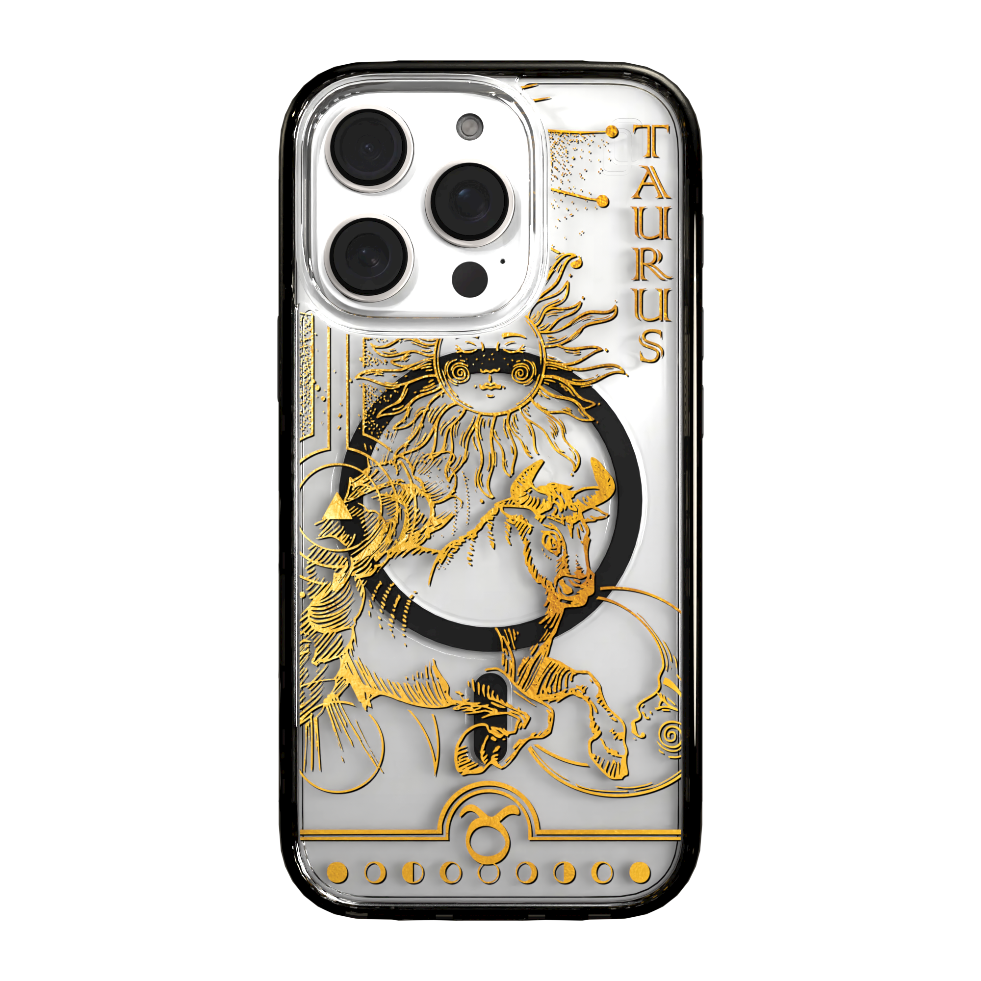 iPhone 16 Series | MagSafe | Zodiac Collection | Taurus Taurus Gold / iPhone 16 Pro / Black